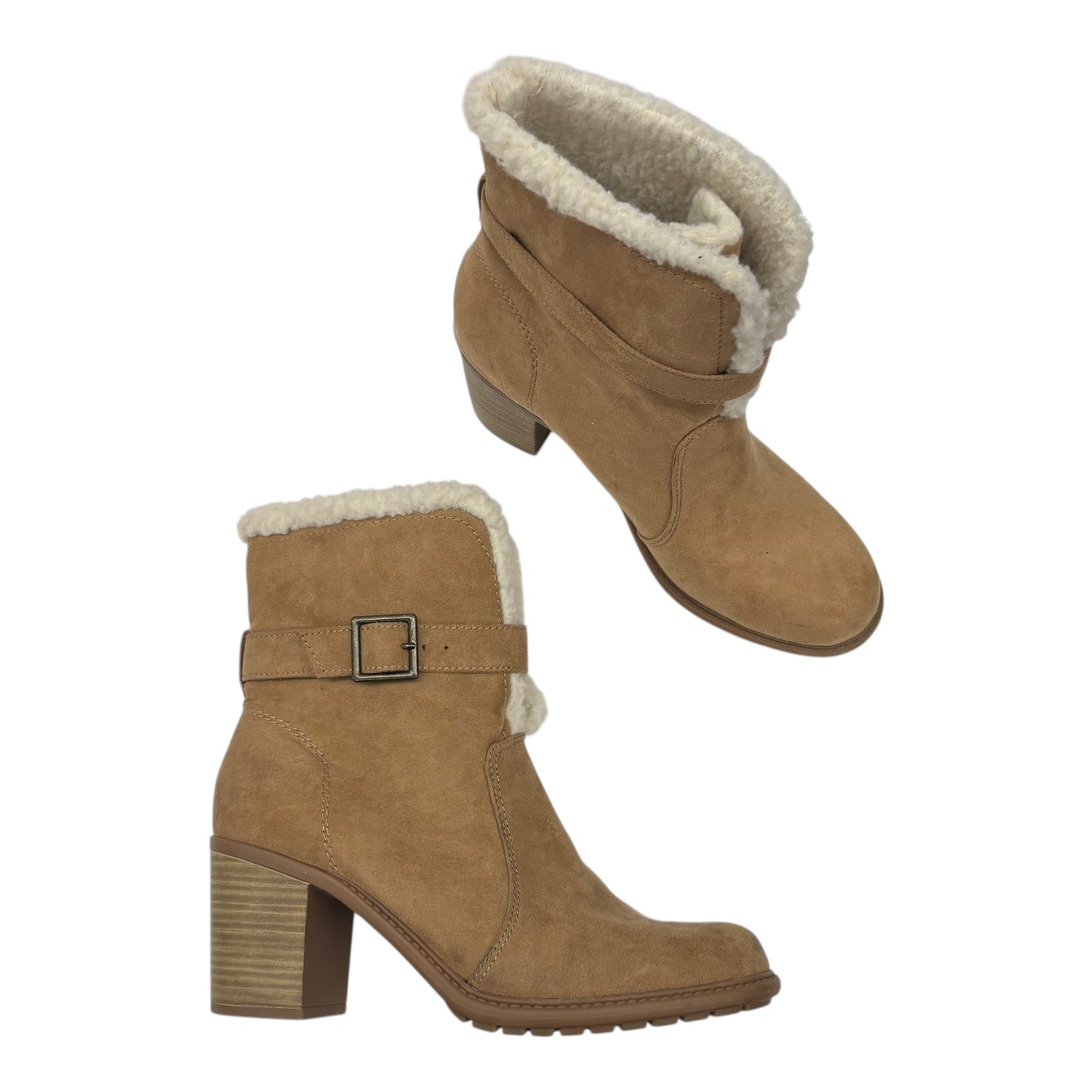 Boots Ankle Heels By American Eagle In Brown, Size:7.5