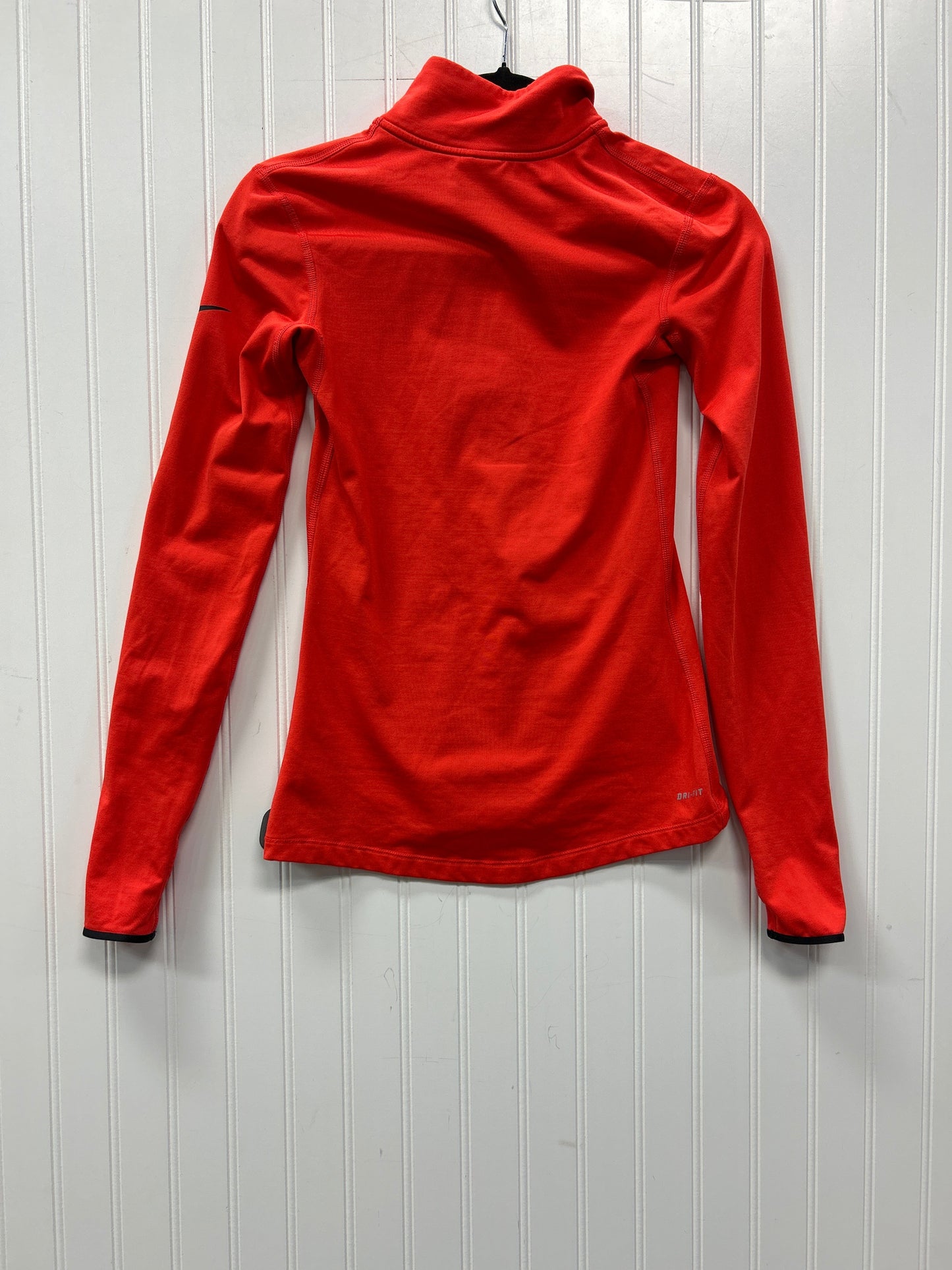 Athletic Top Ls Collar By Nike Apparel In Red, Size:S