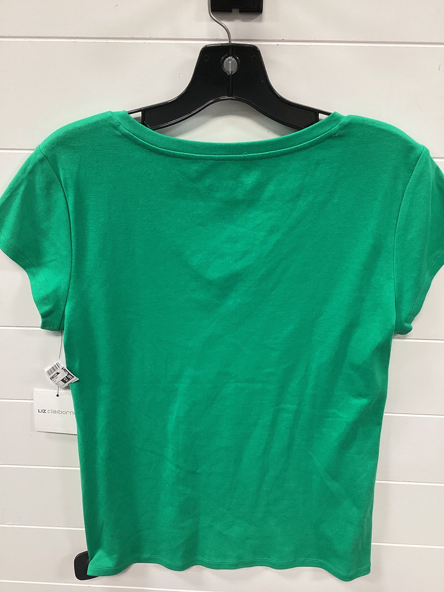 Top Ss Basic By Liz Claiborne In Green, Size:L