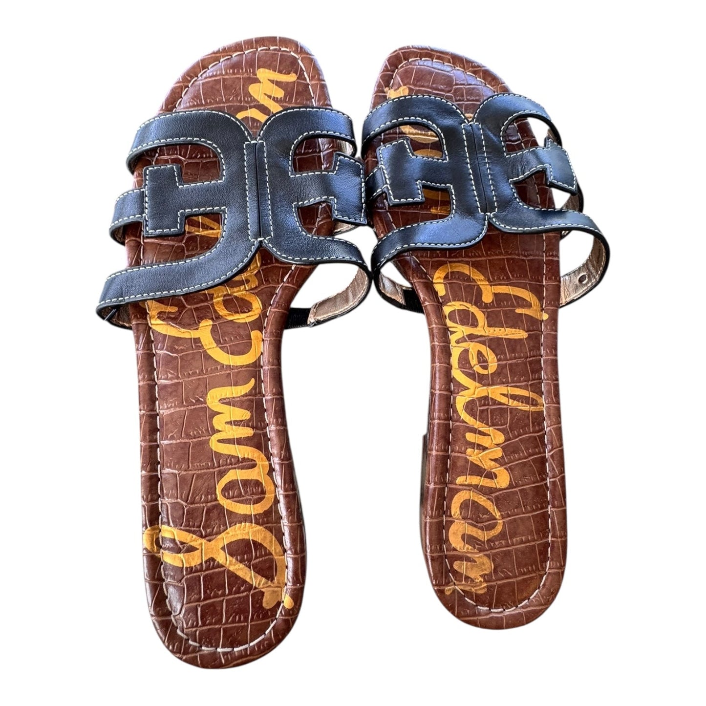 Sandals Flats By Sam Edelman In Black, Size:9.5