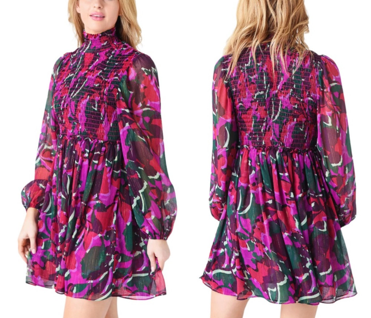 Dress Designer By Misa In Floral Print, Size: Xl