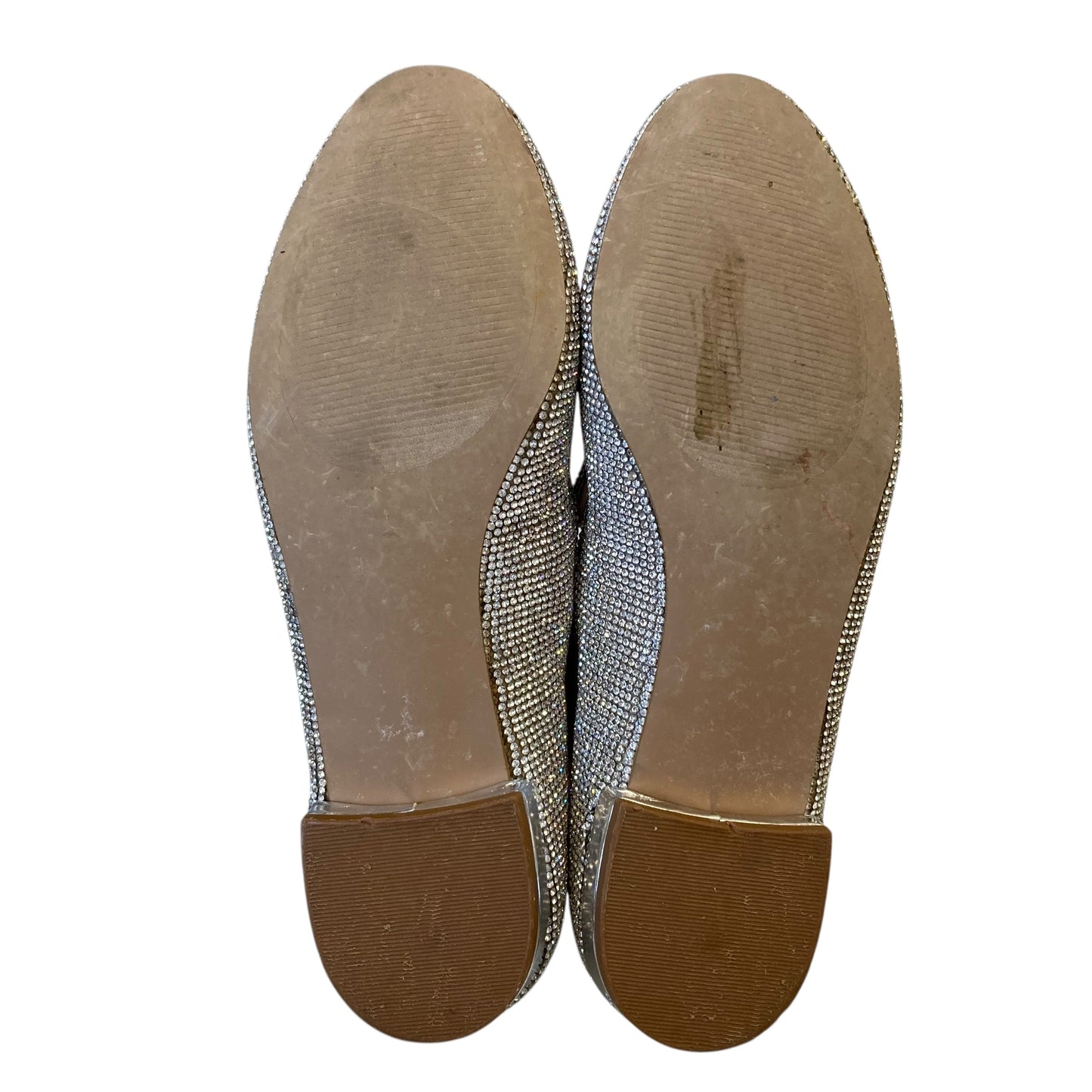 Shoes Flats By Steve Madden In Silver, Size:7