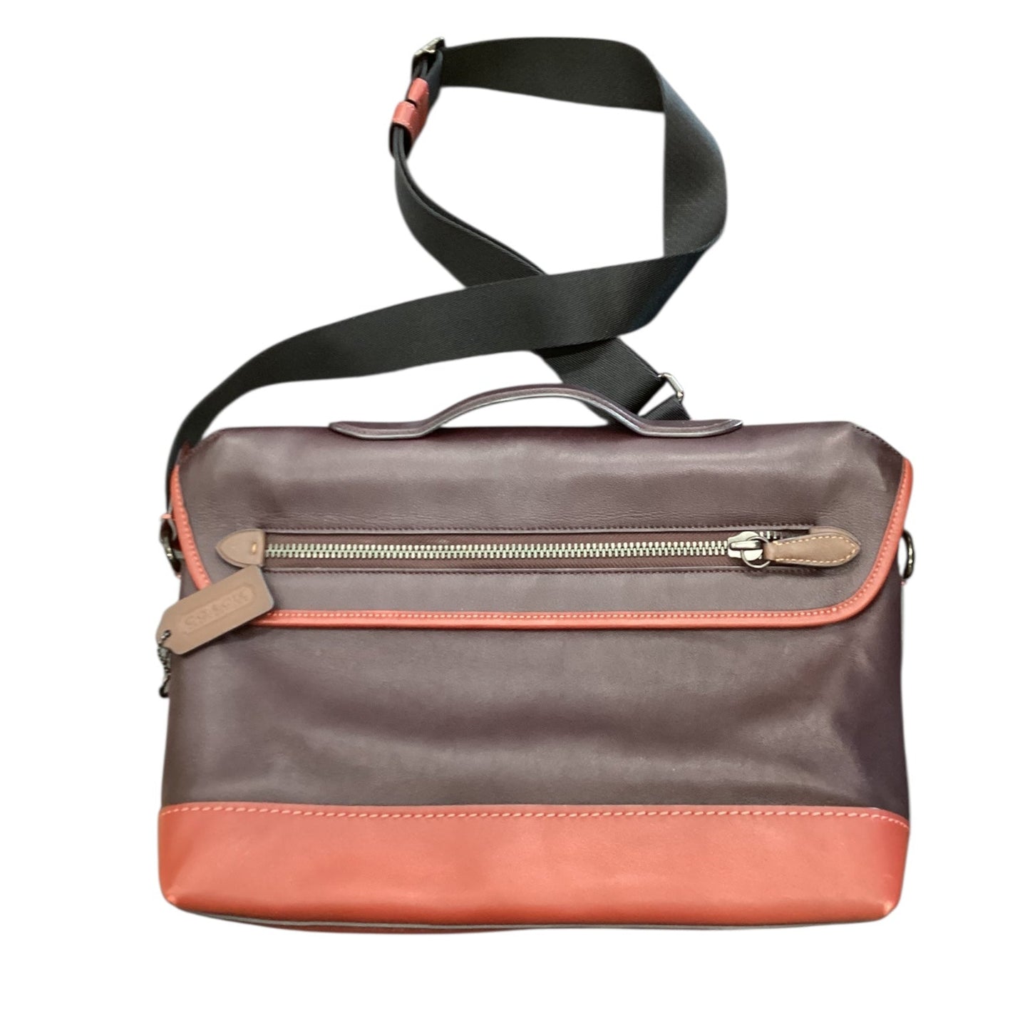 Crossbody Designer By Coach In Maroon, Size:Medium