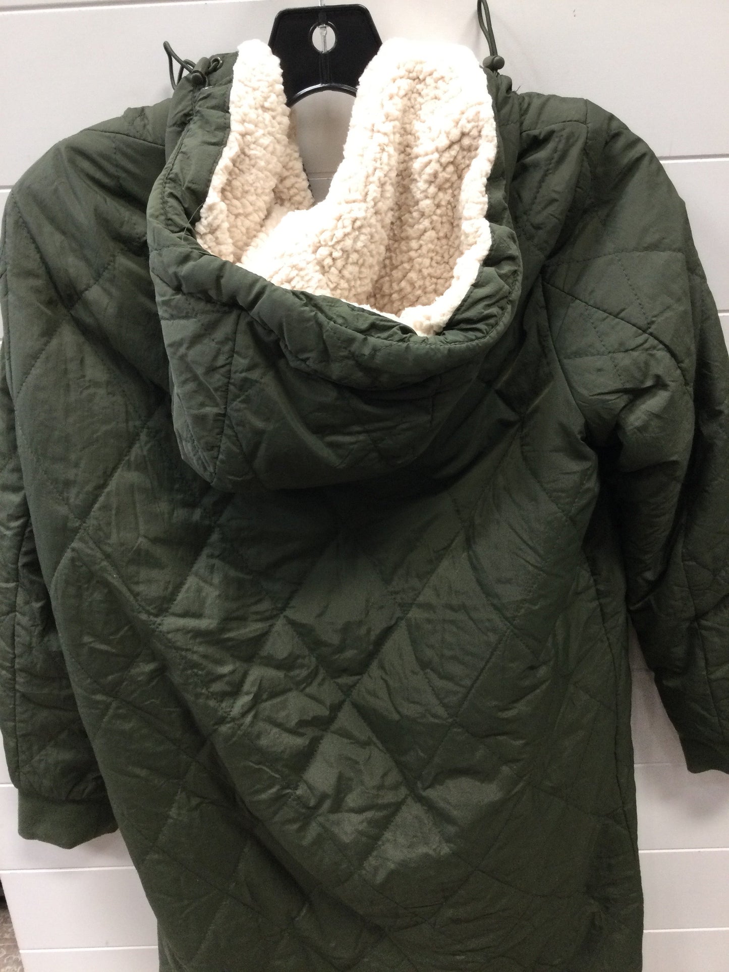 Coat Trench Coat By Love Tree In Green, Size:M