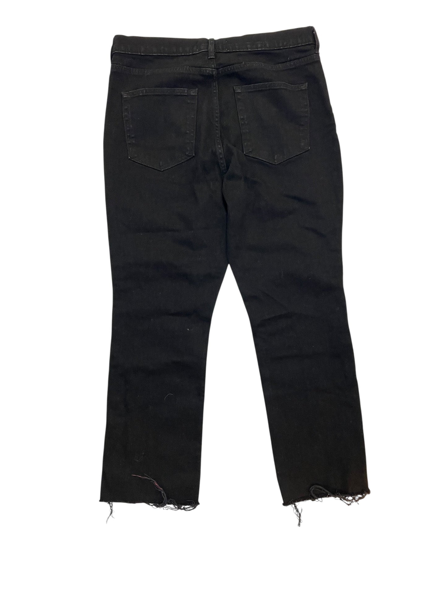 Jeans Straight By Everlane In Black Denim, Size:14