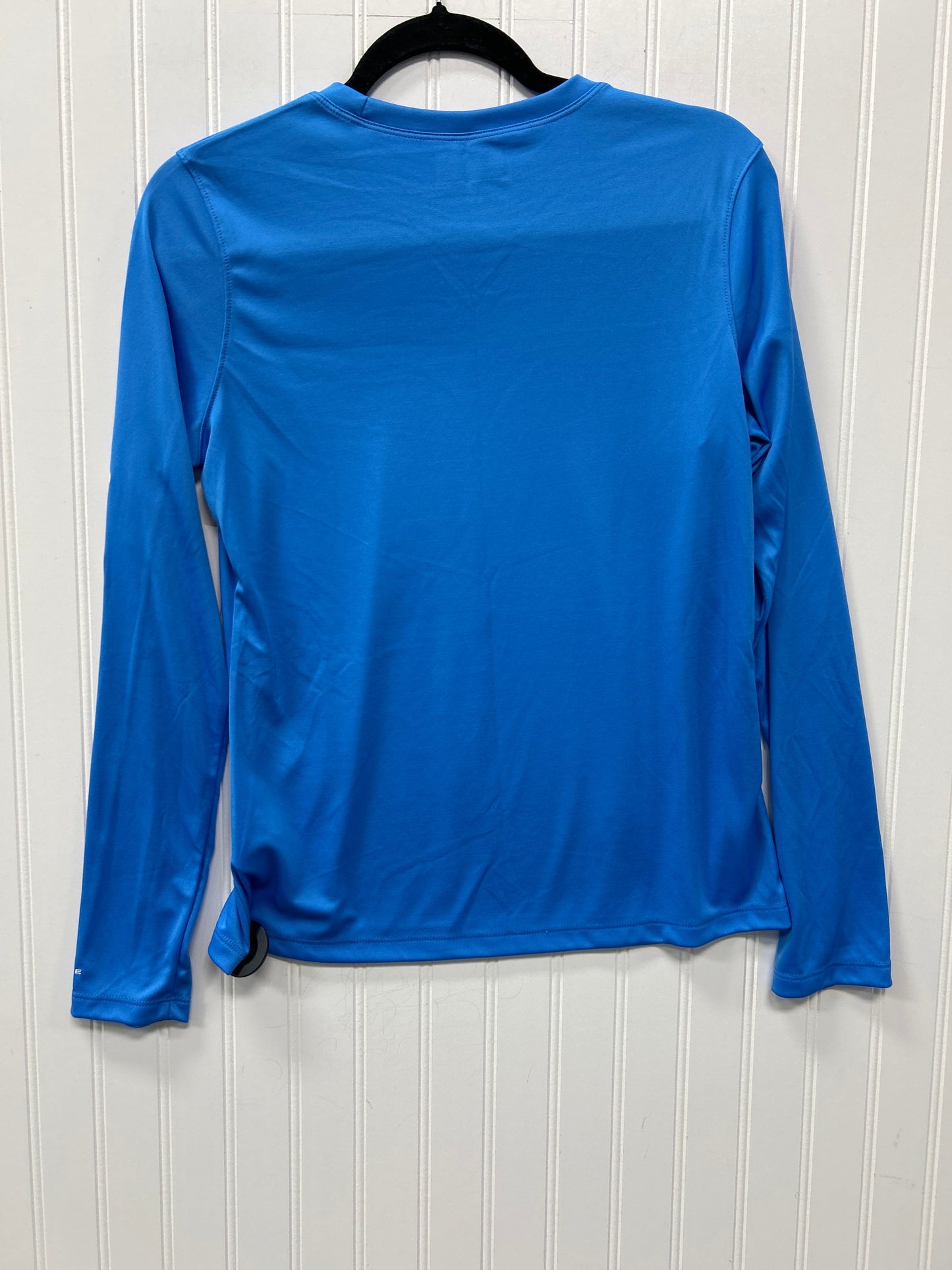 Athletic Top Ls Collar By Columbia In Blue, Size:S