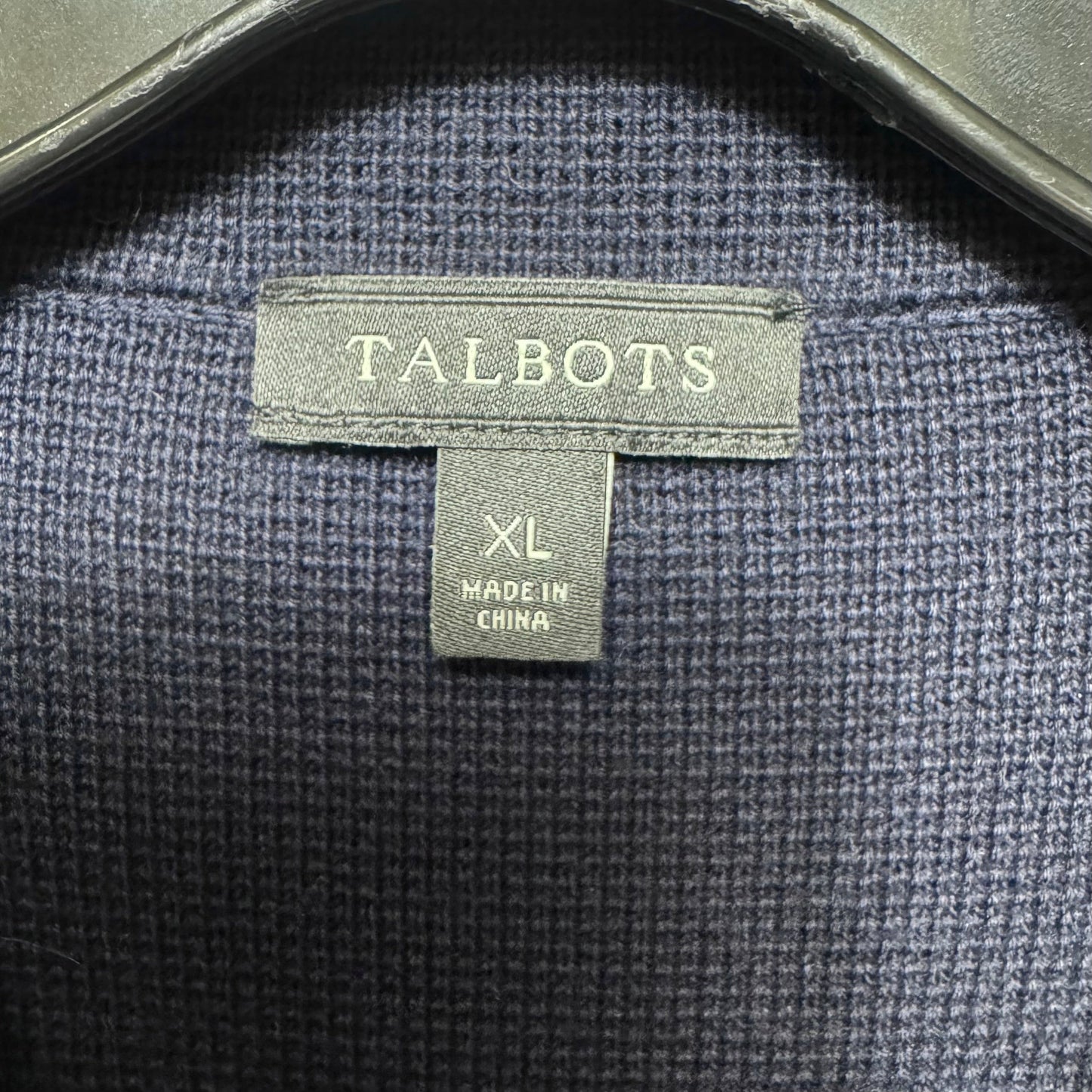 Sweater Cardigan By Talbots In Navy, Size: Xl