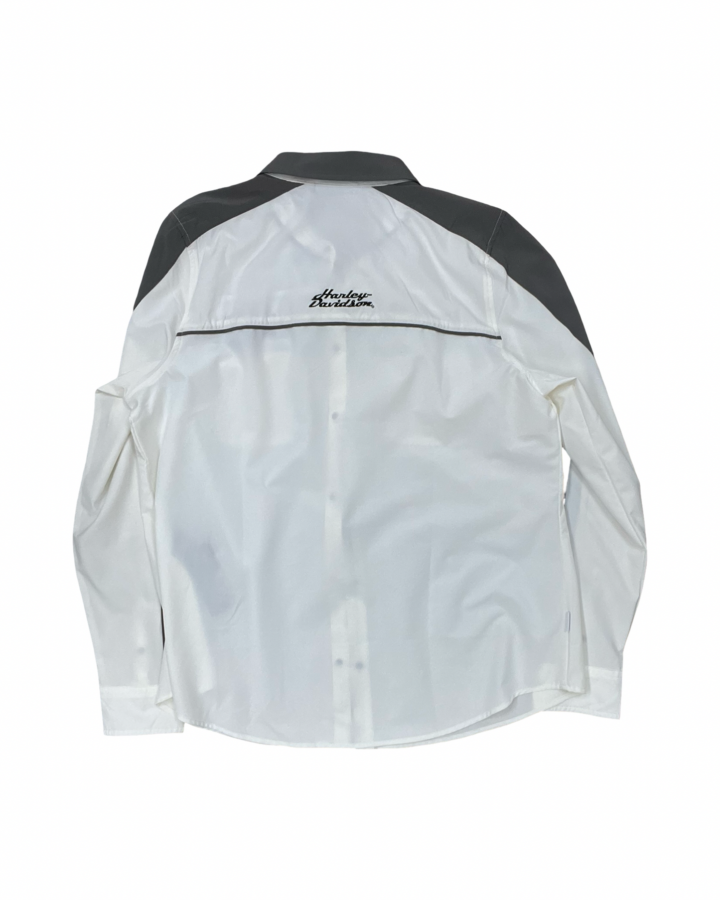 Blouse Ss By Harley Davidson In Cream & Grey, Size:Xl