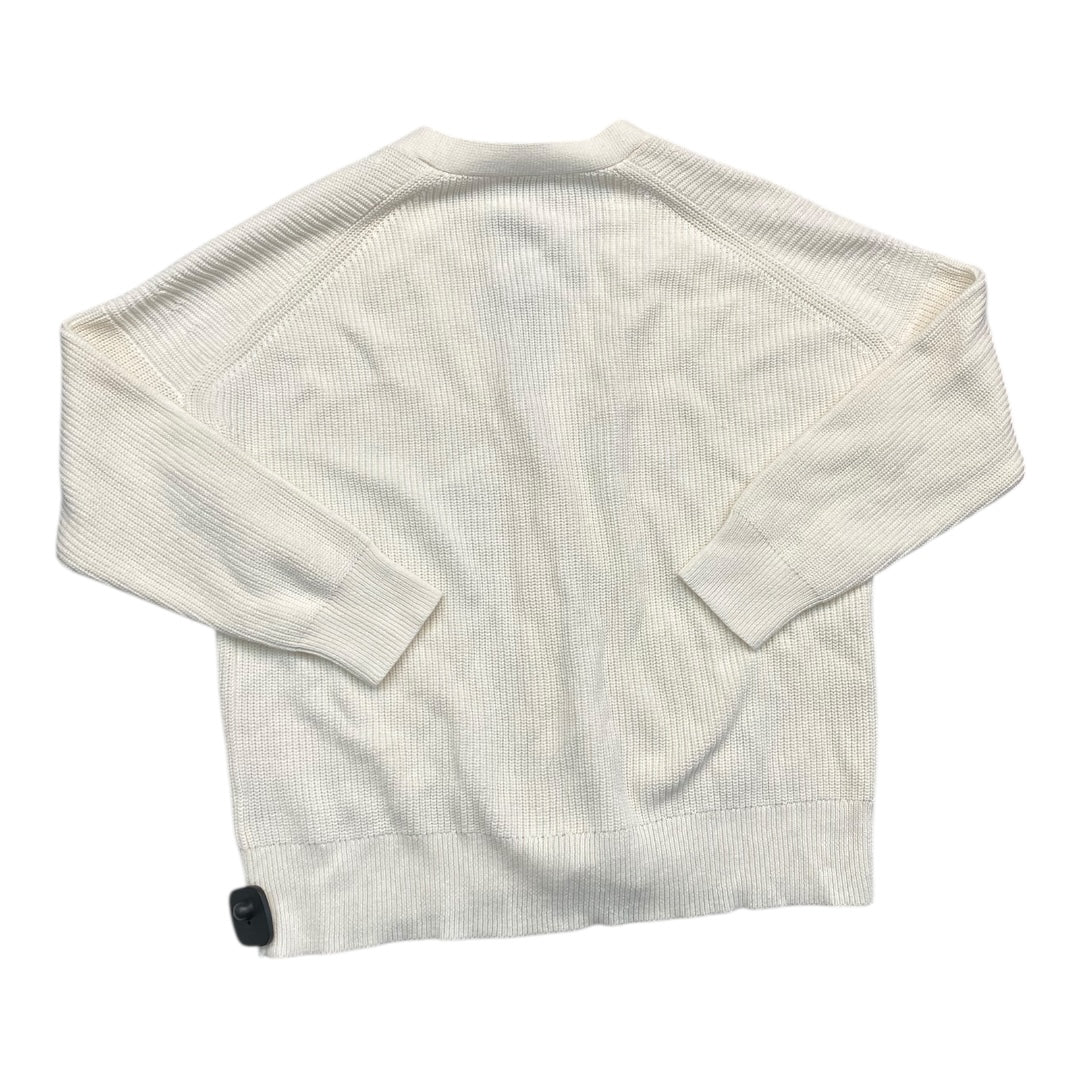 Sweater Cardigan By J. Crew In Cream, Size:L