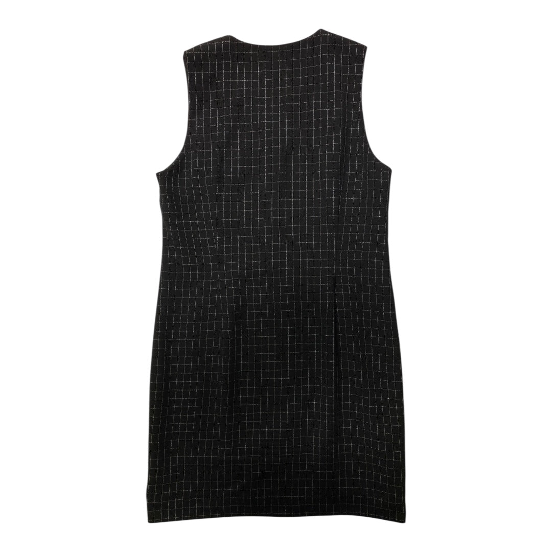 Dress Casual Midi By Talbots In Black & White, Size:12
