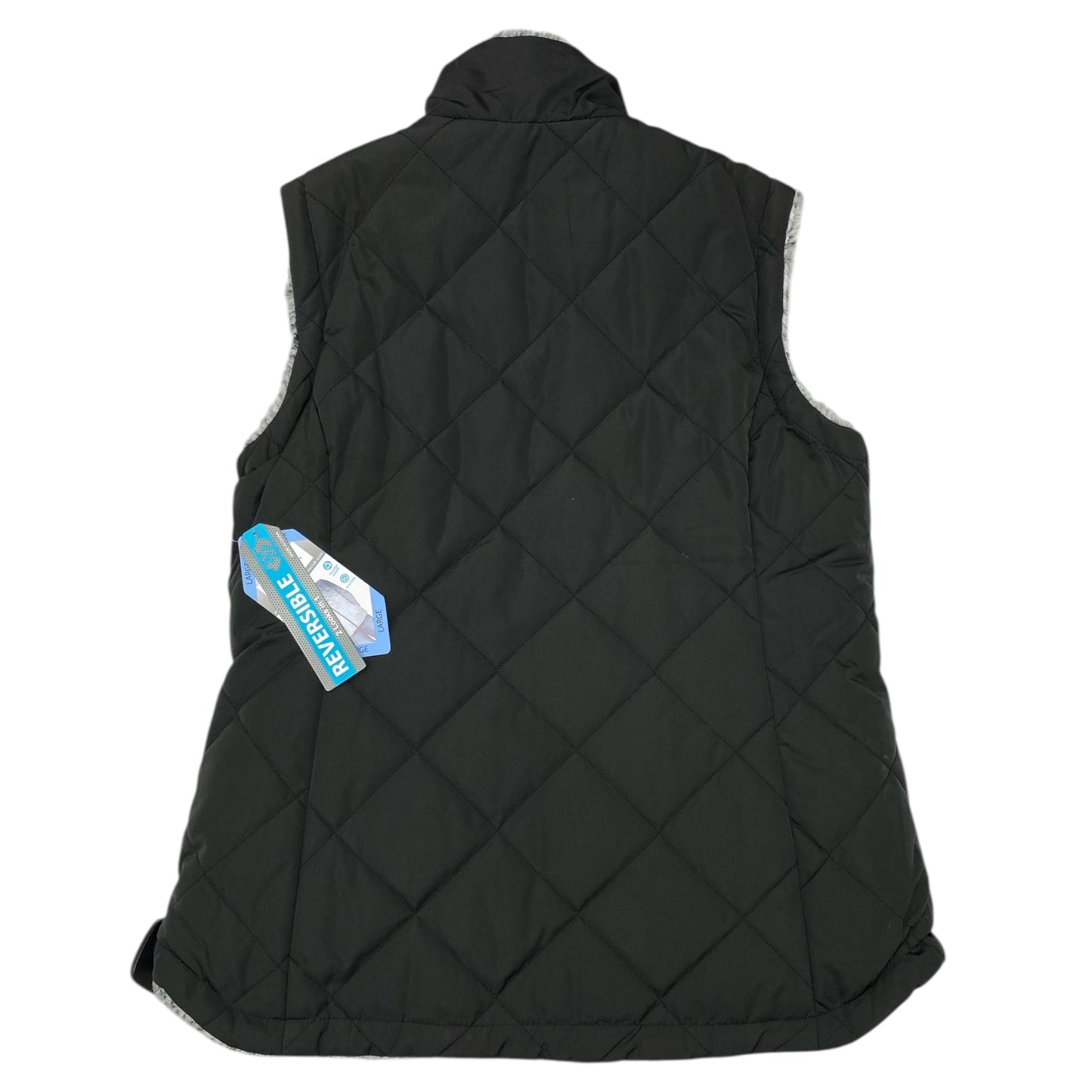 Vest Faux Fur & Sherpa By Clothes Mentor In Black, Size:L