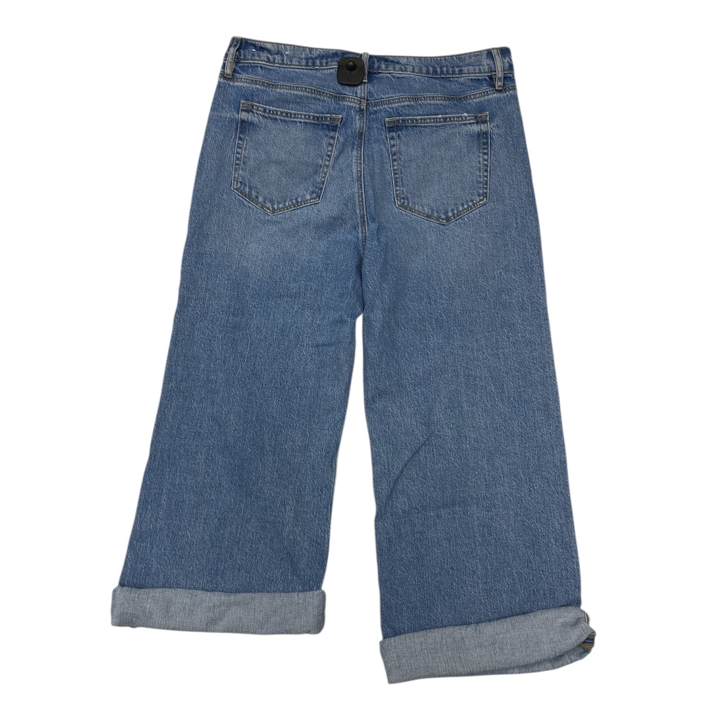 Jeans Wide Leg By Loft In Blue Denim, Size:12