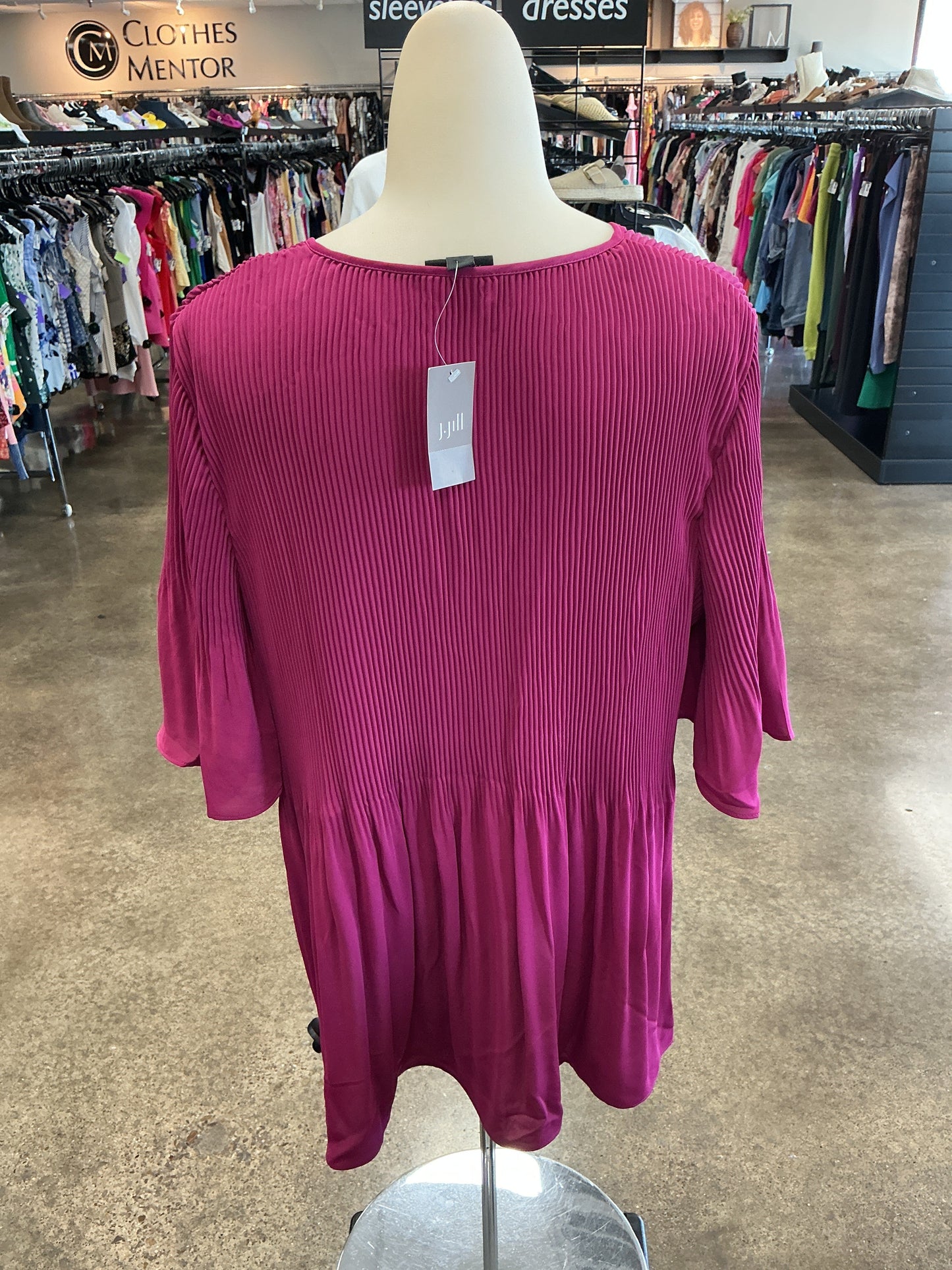 Blouse Ss By J. Jill In Purple, Size:L