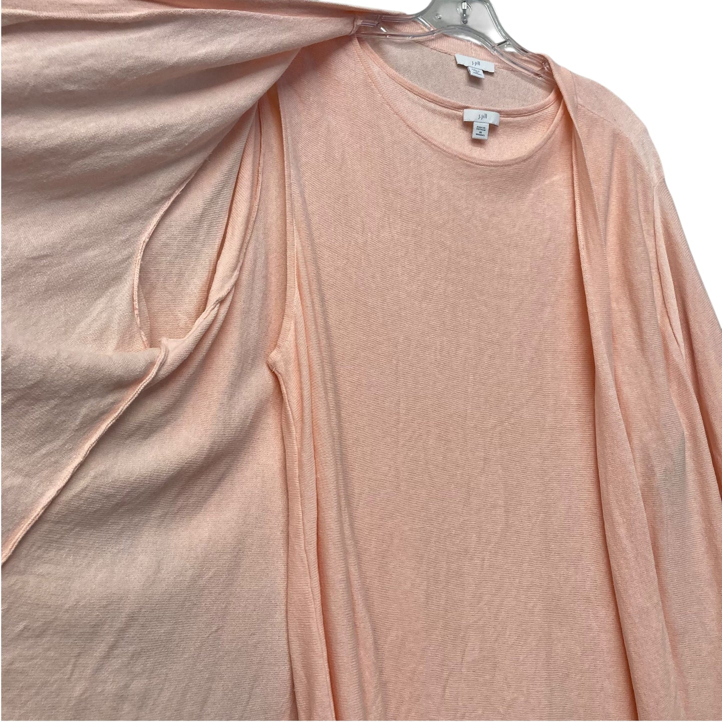 Sweater 2Pc By J. Jill In Peach, Size:4X