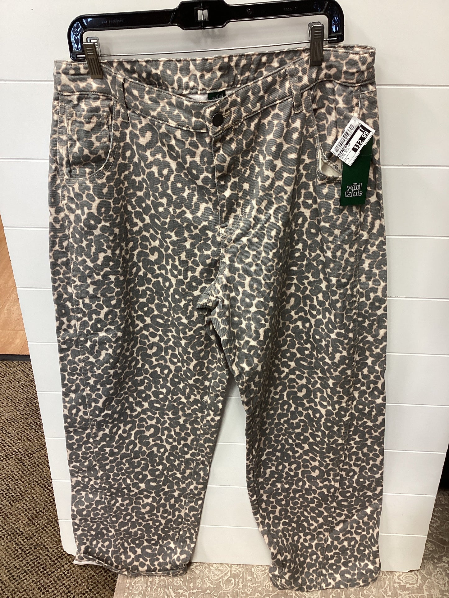 Jeans Wide Leg By Wild Fable In Animal Print, Size:L