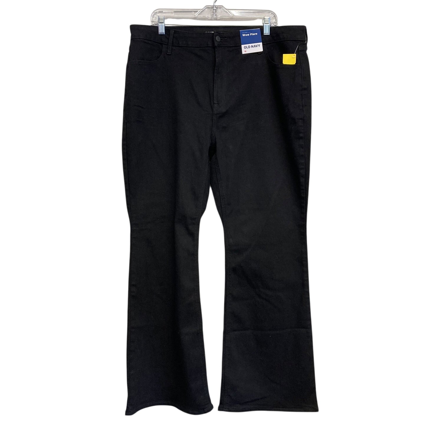Jeans Flared By Old Navy In Black Denim, Size:18