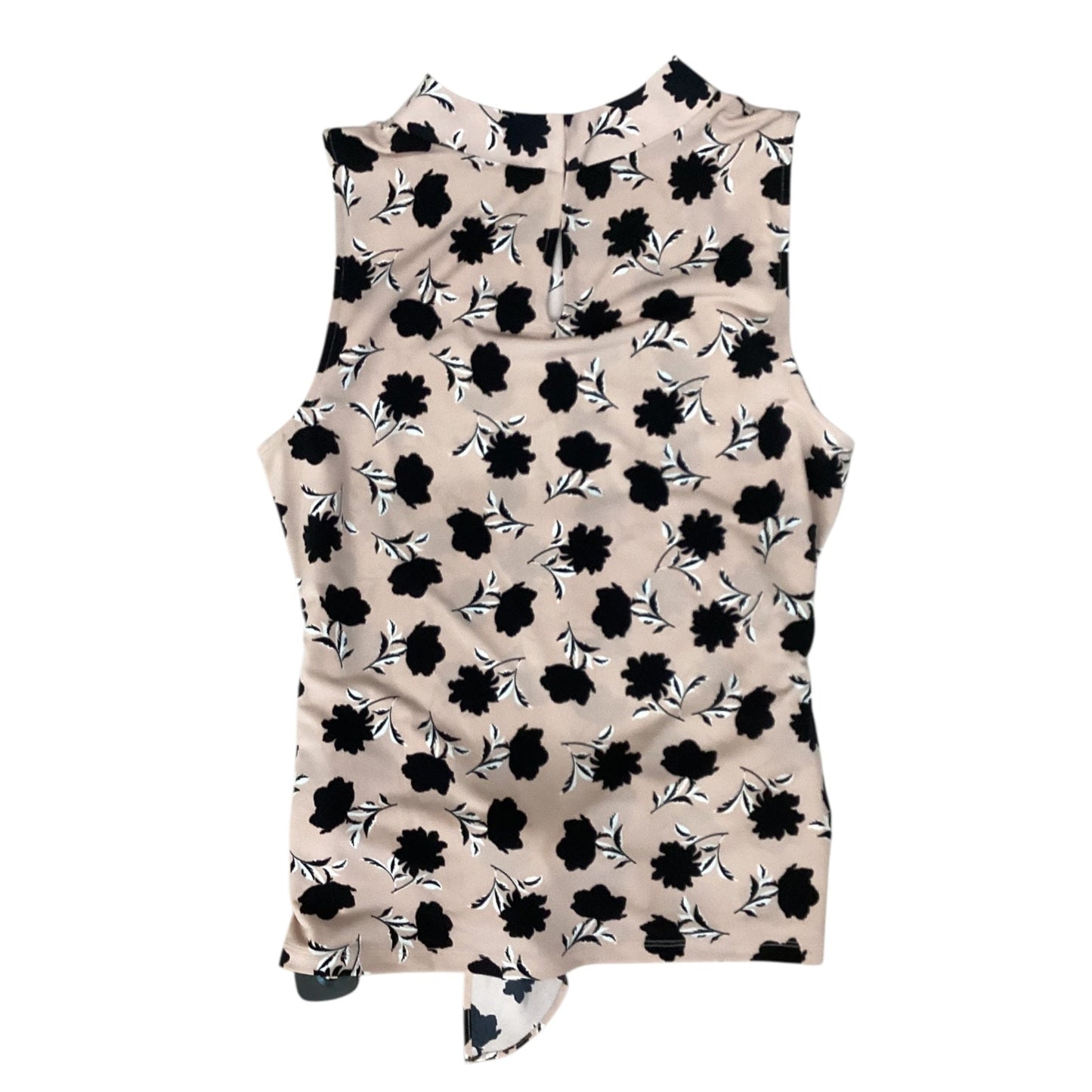 Top Sleeveless By Ann Taylor In Black & Pink, Size:Sp