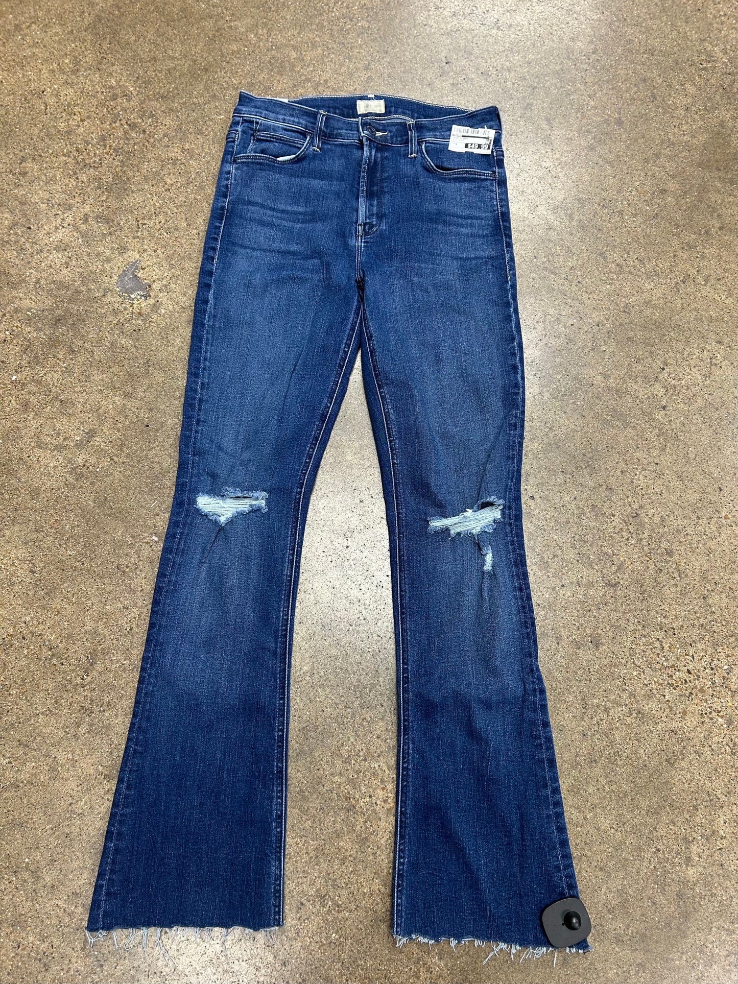 Jeans Flared By Mother In Blue Denim, Size:6