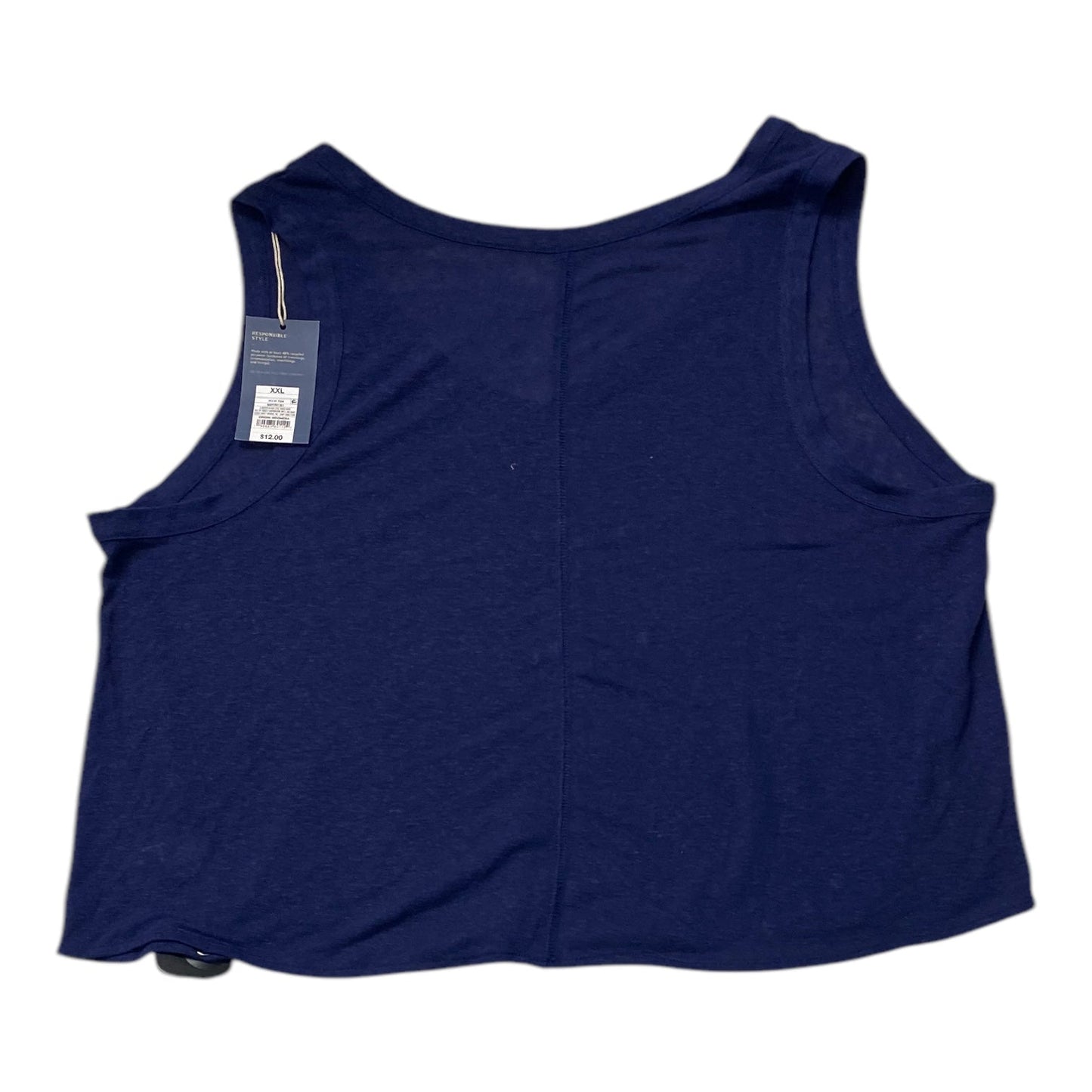 Top Sleeveless By Universal Thread In Blue, Size:1X