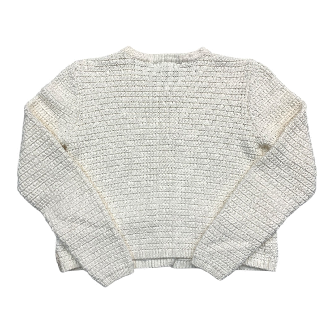 Sweater Cardigan By Nine West In Cream, Size:Mp