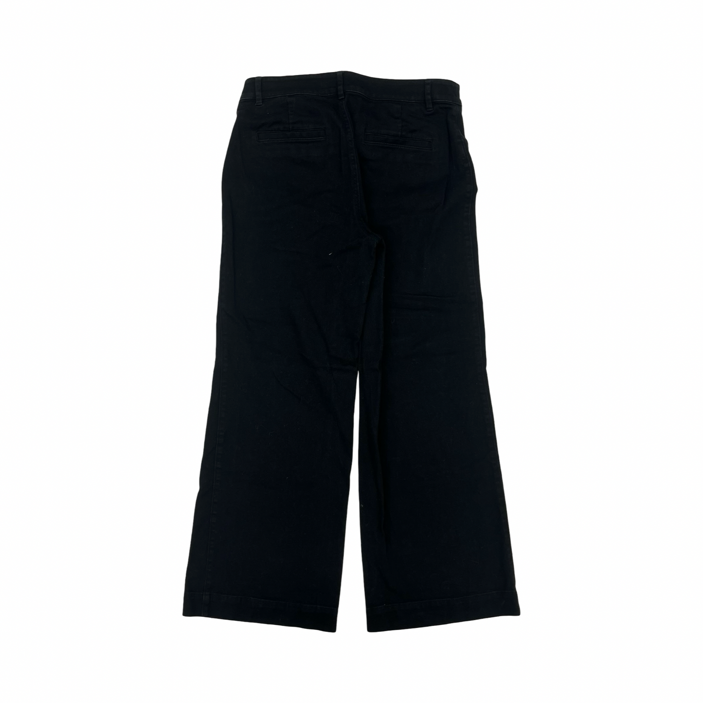 Jeans Wide Leg By Loft In Black Denim, Size:8