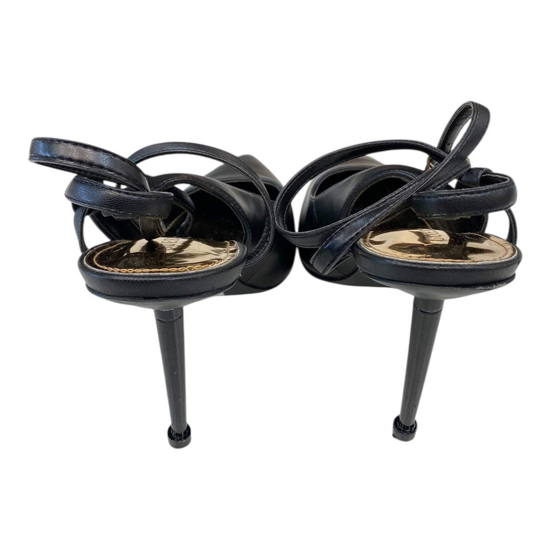 Sandals Heels Kitten By Guess In Black, Size:10