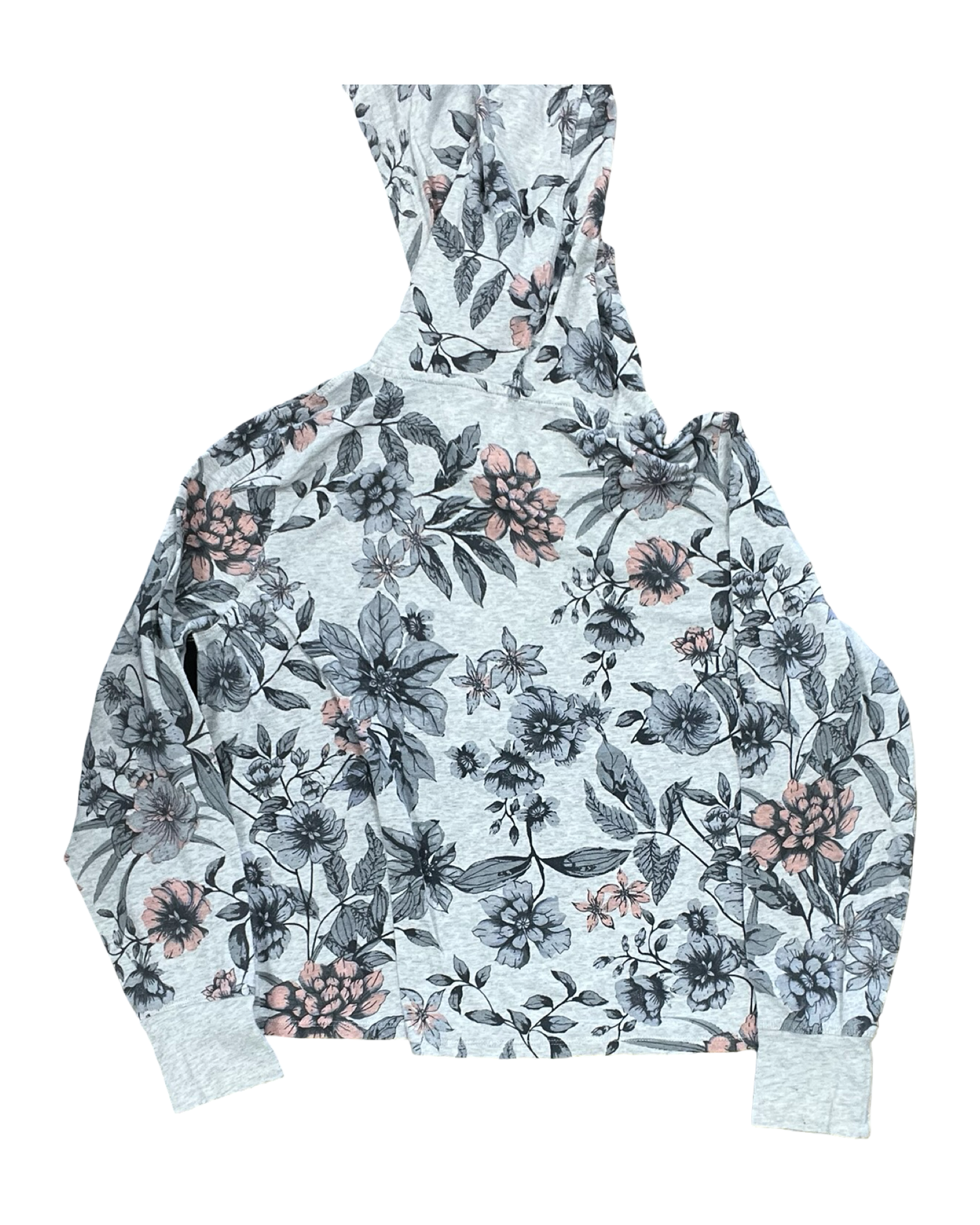 Athletic Top Ls Hoodie By Calvin Klein In Grey, Size:M