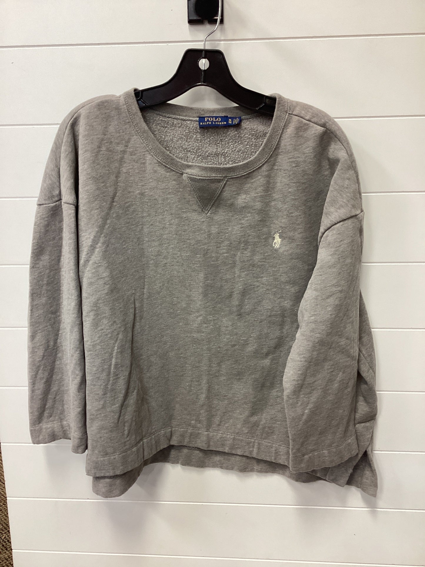 Sweatshirt Crewneck By Polo Ralph Lauren In Grey, Size:Xl