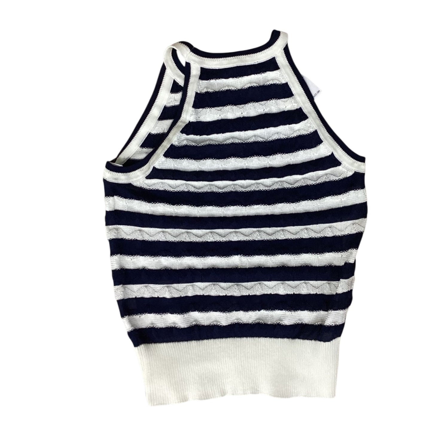 Top Sleeveless By White House Black Market In Blue & White, Size:S