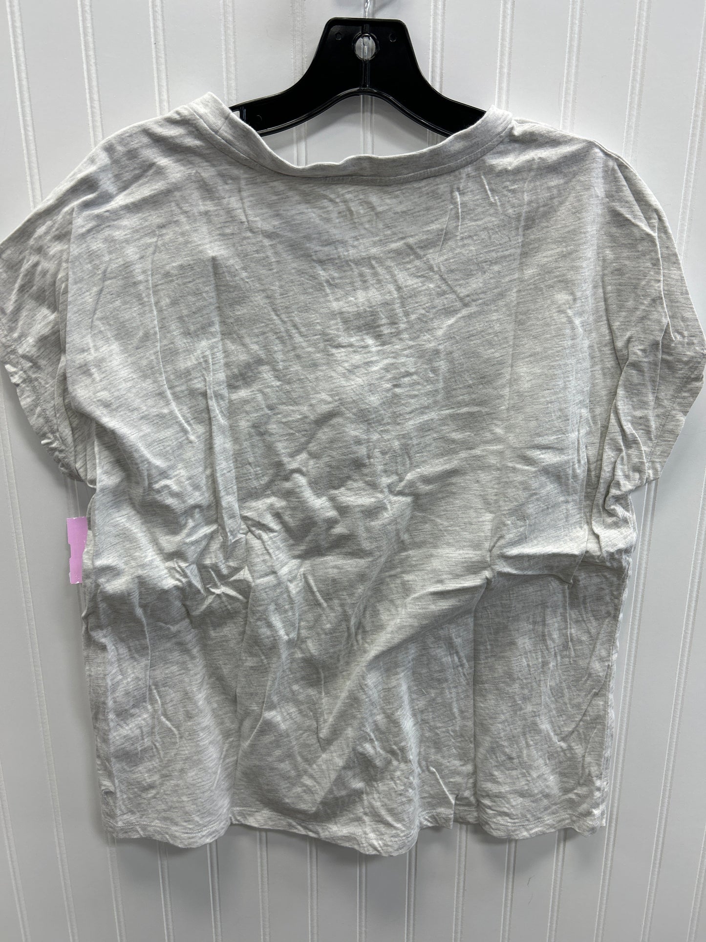 Athletic Top Ss By Zyia In Grey, Size:1X