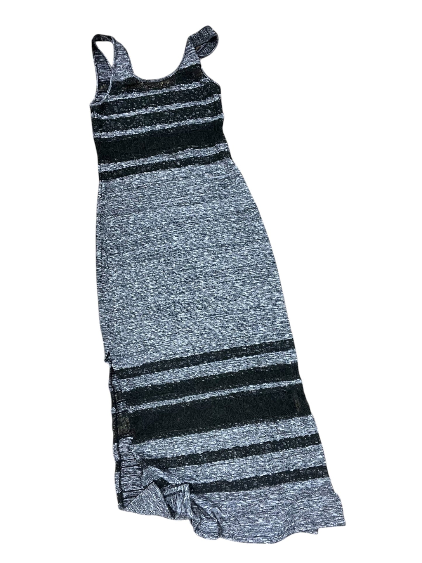 Dress Casual Maxi By Free People In Black & Grey, Size:S