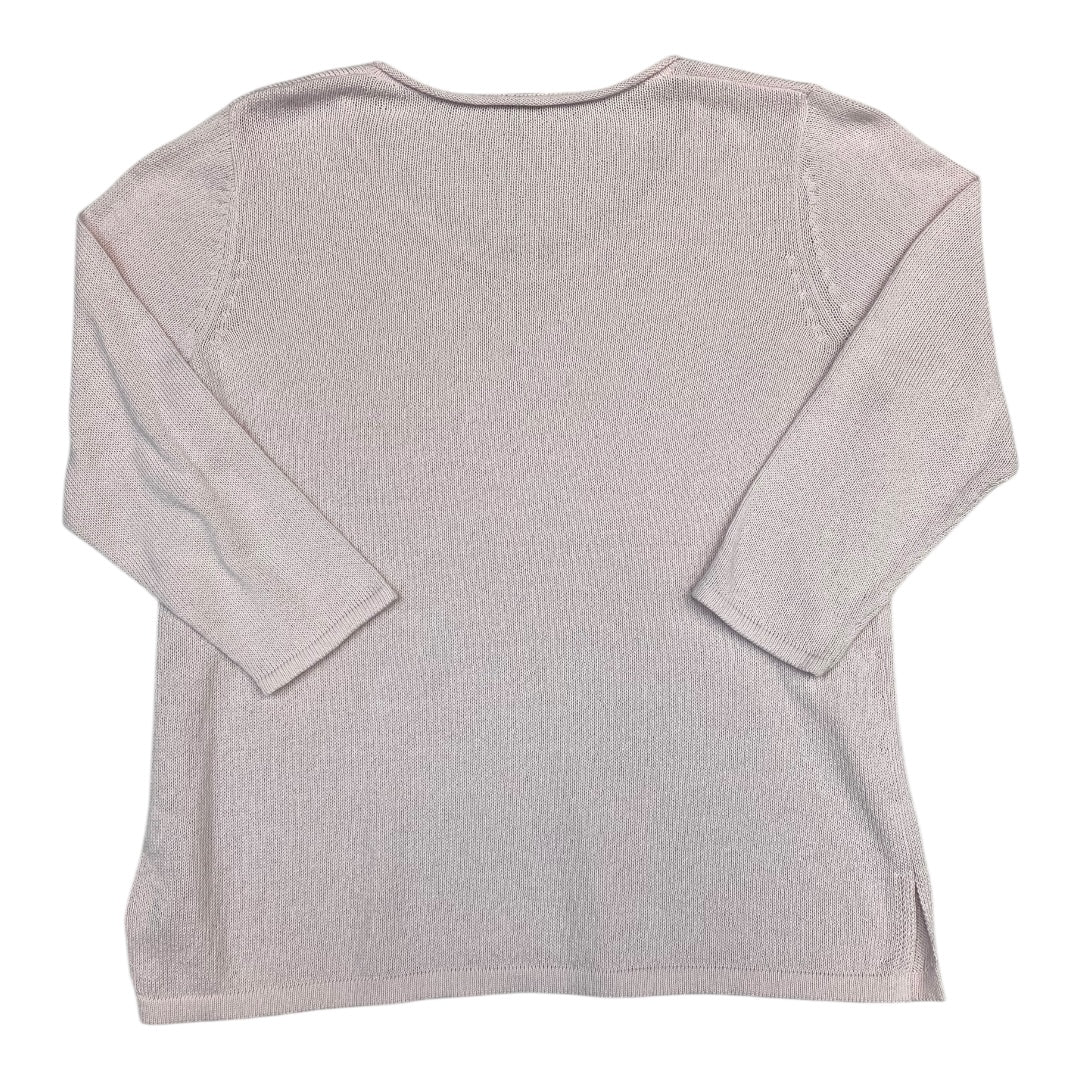 Sweater By Talbots In Pink, Size:1X