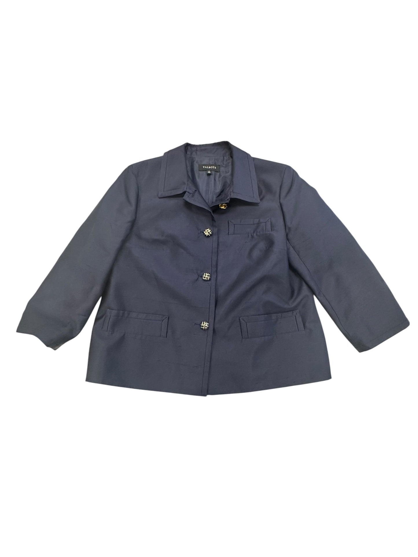 Blazer By Talbots In Navy, Size:12