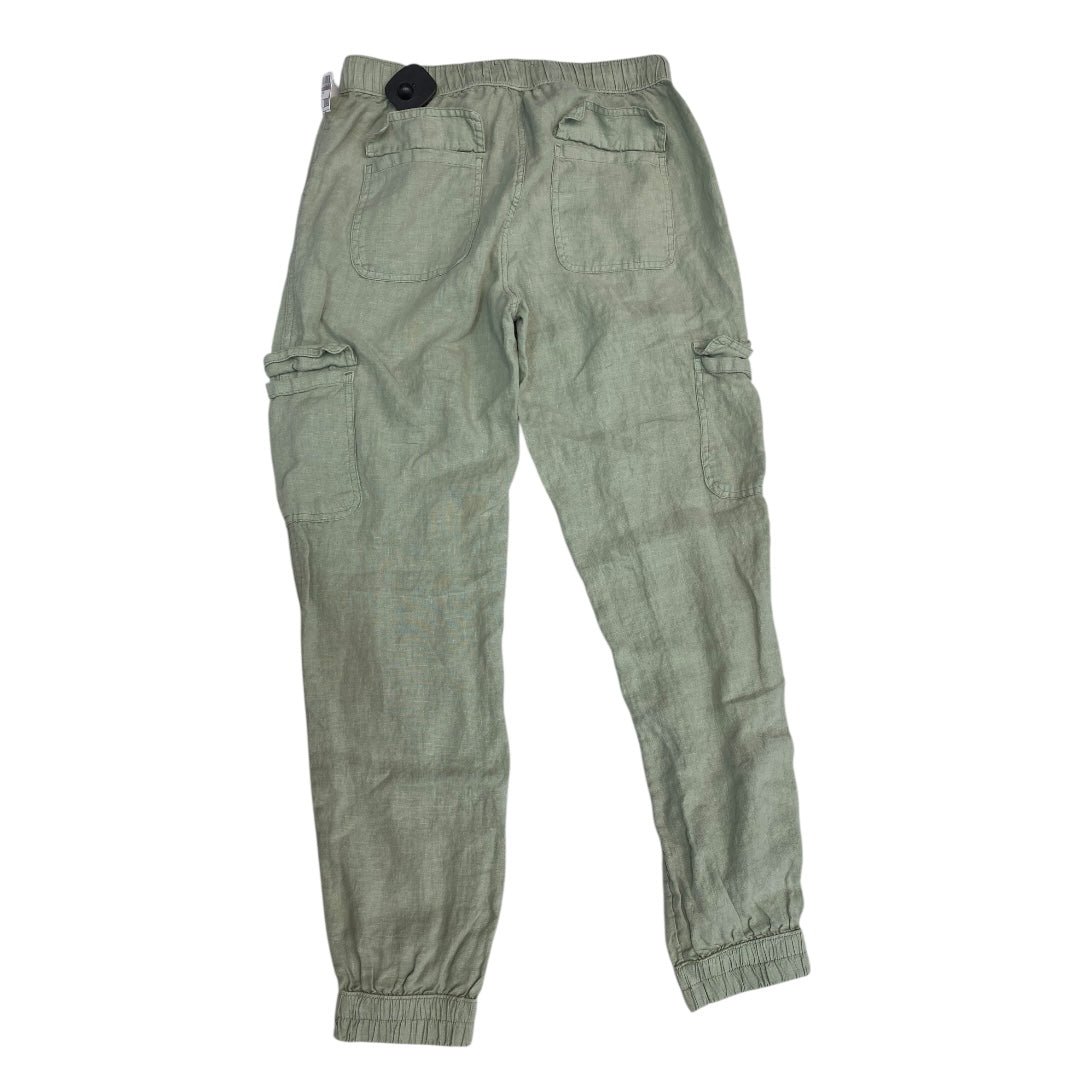 Pants Linen By Nicole Miller In Green, Size:S