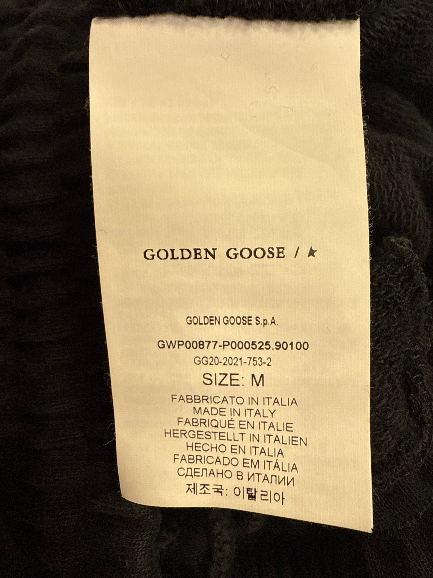 Pants Luxury Designer By Golden Goose In Black, Size:M