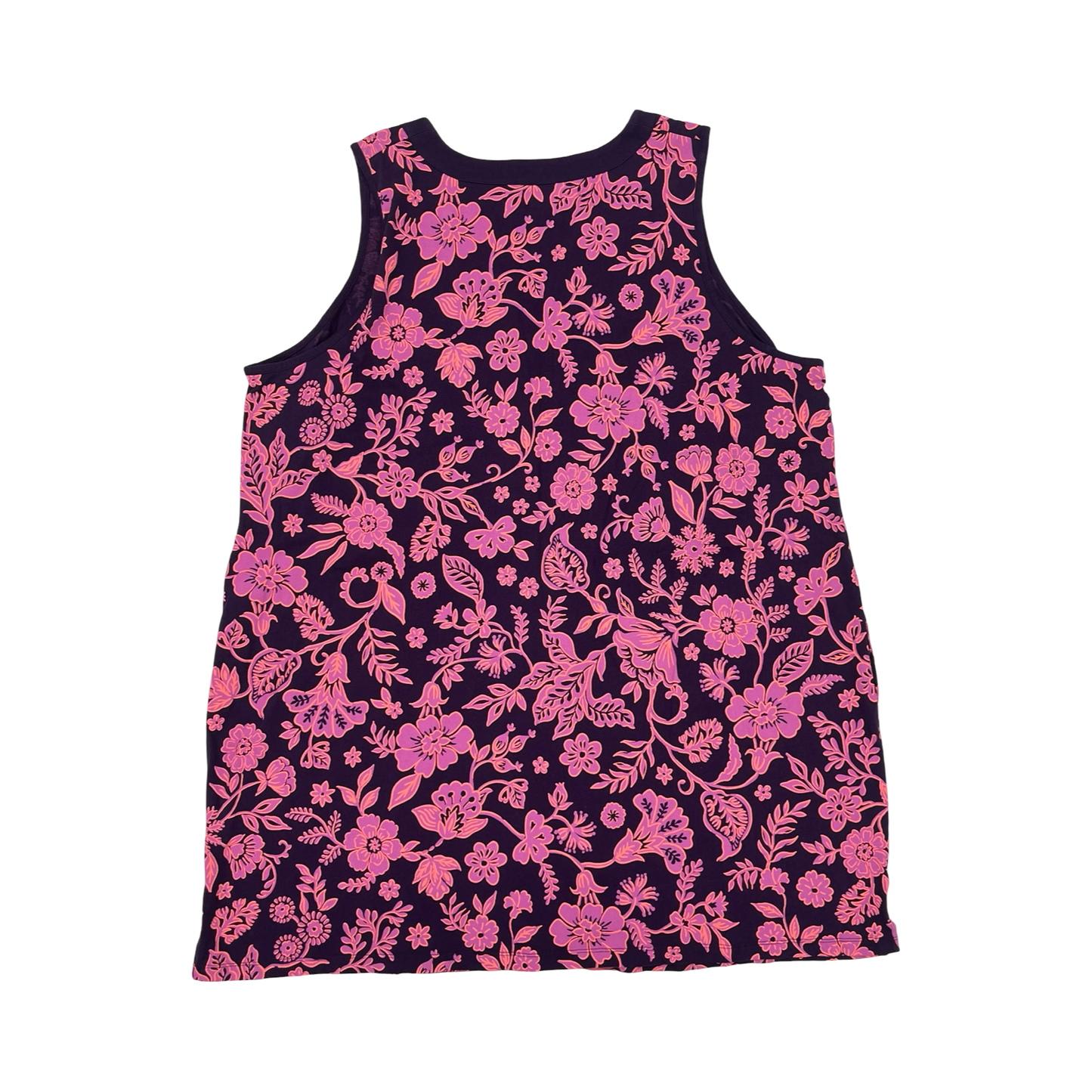 Dress Casual Midi By Lands End In Pink & Purple, Size:3X