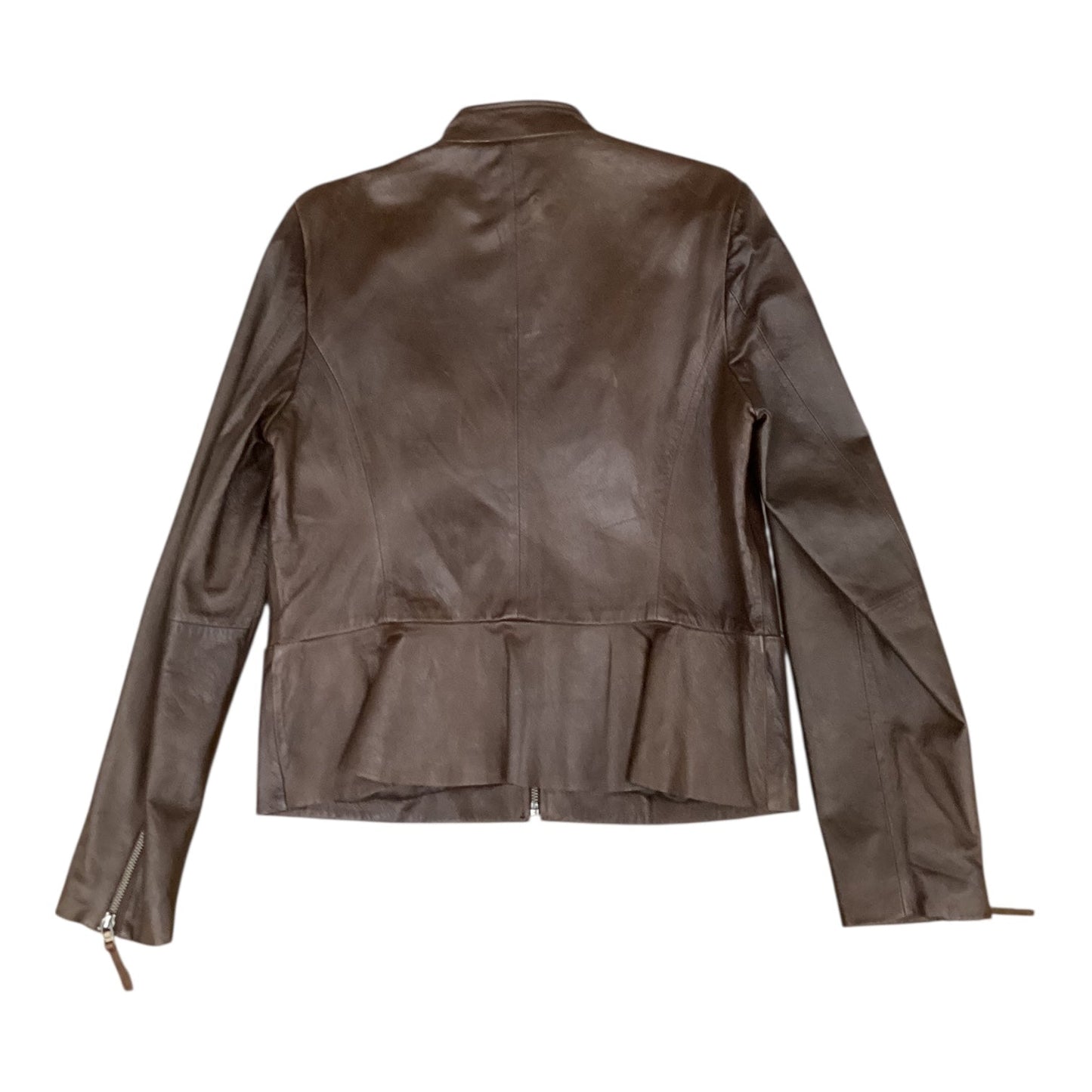 Jacket Leather By Antonio Melani In Brown, Size:L