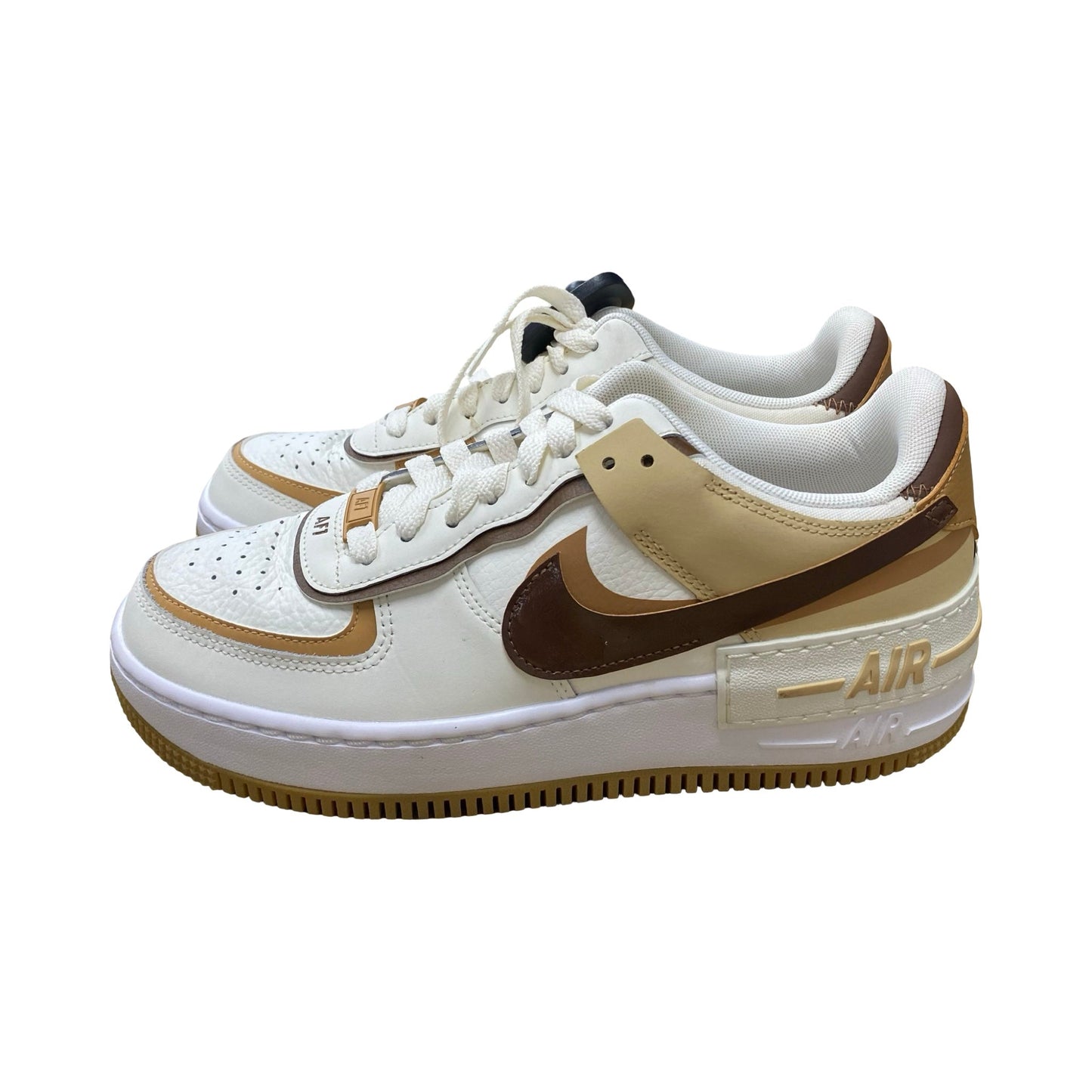 Shoes Sneakers By Nike In Brown & White, Size:8