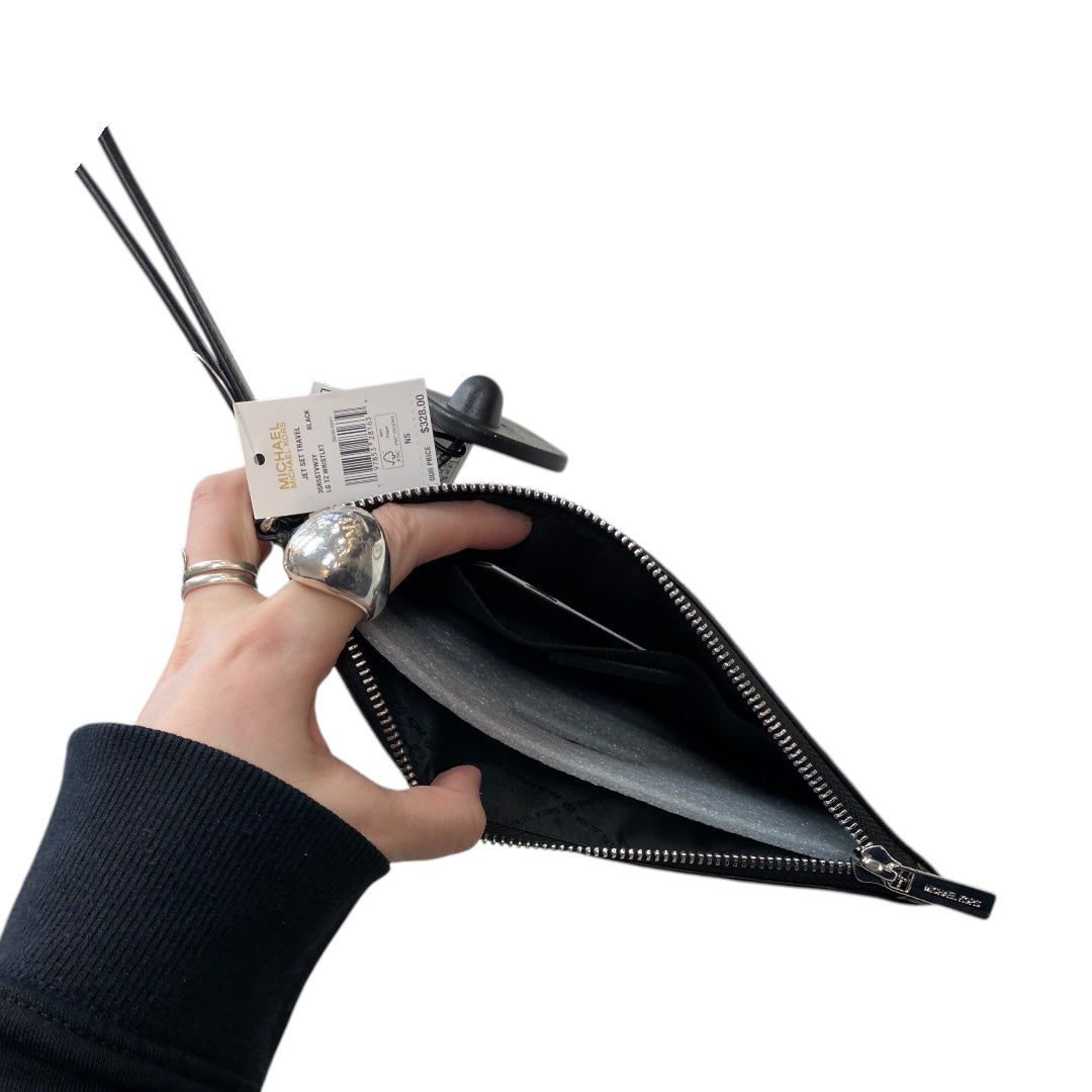 Wristlet Designer By Michael Kors In Black, Size:Large