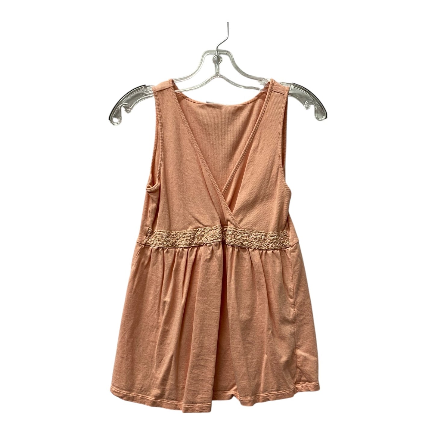 Mat Top Sleeveless By Oh Baby In Peach, Size:M