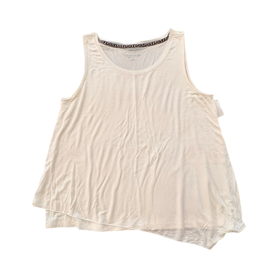 Top Sleeveless By Soft Surroundings In White, Size:L