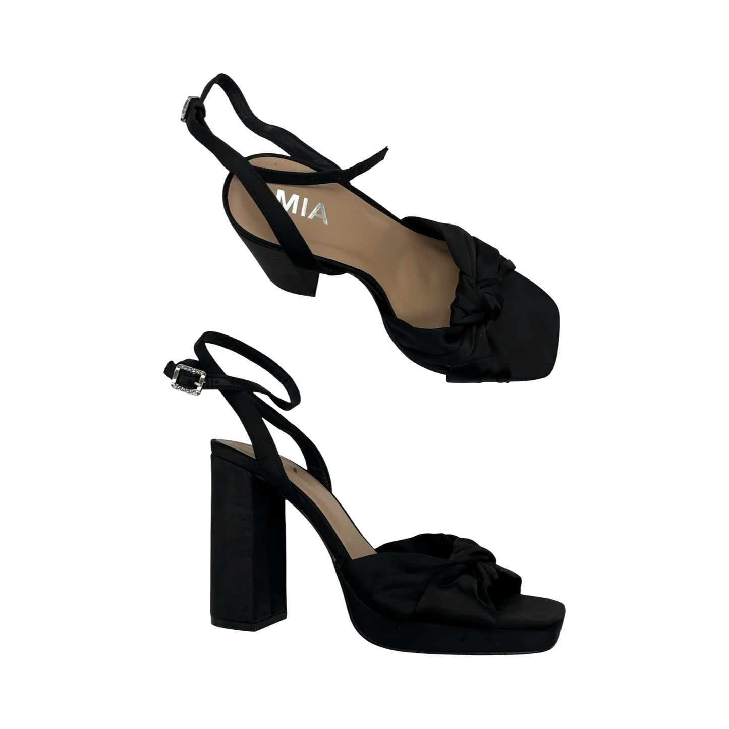 Shoes Heels Block By Mia In Black, Size:7.5