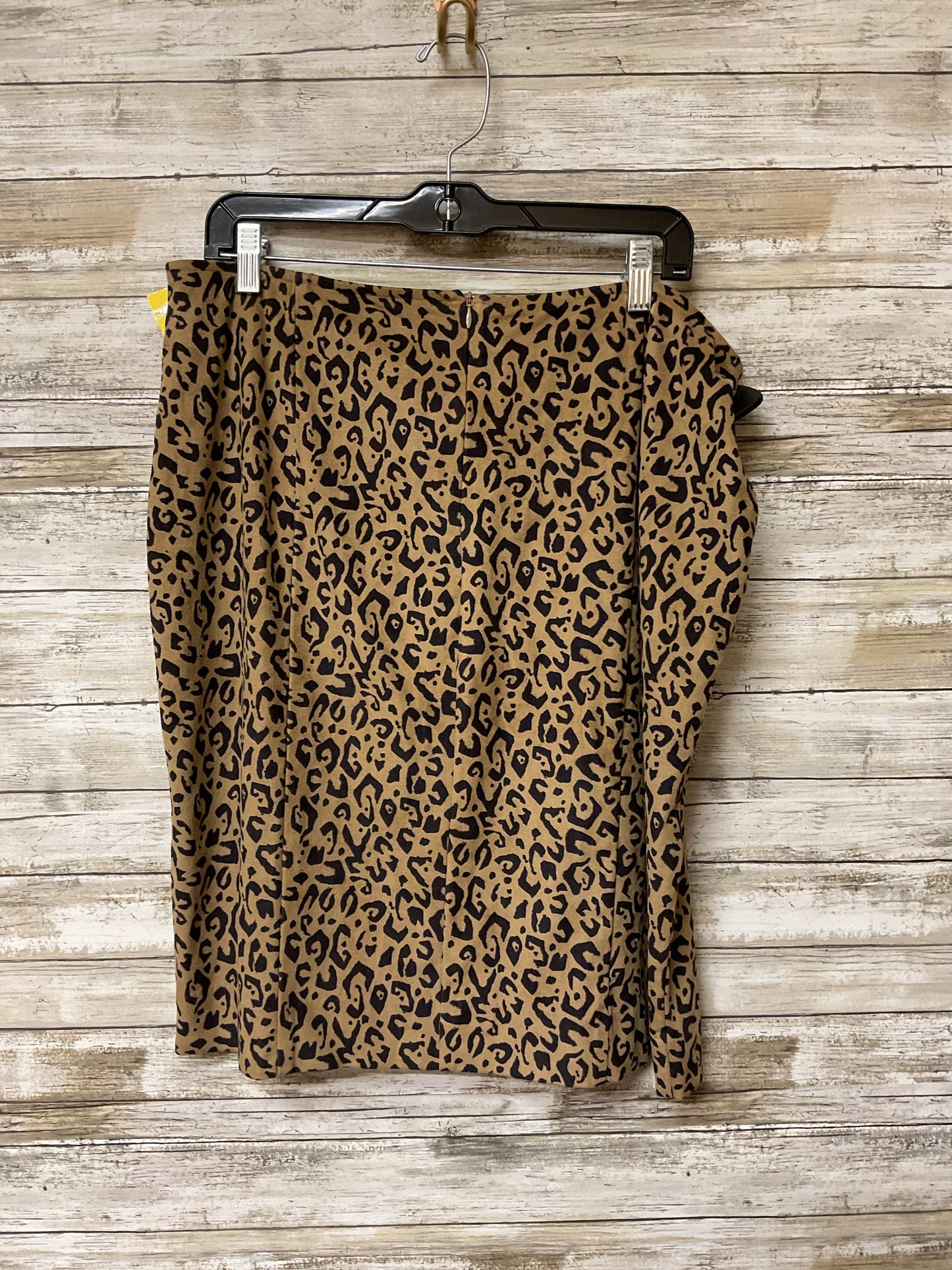 Skirt Midi By Black Label In Animal Print, Size:L