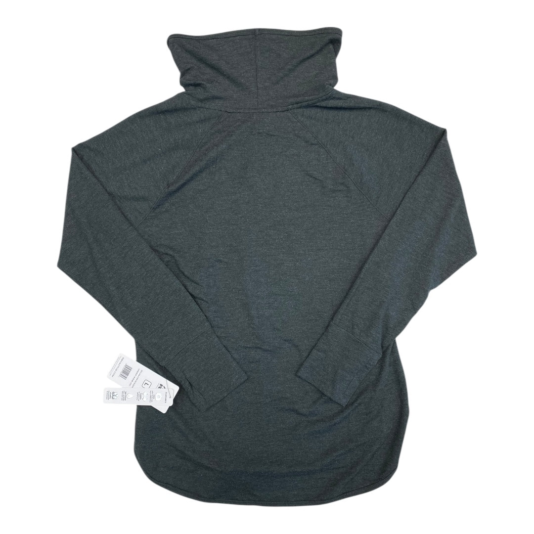 Athletic Top Ls Collar By Rbx In Grey, Size:L
