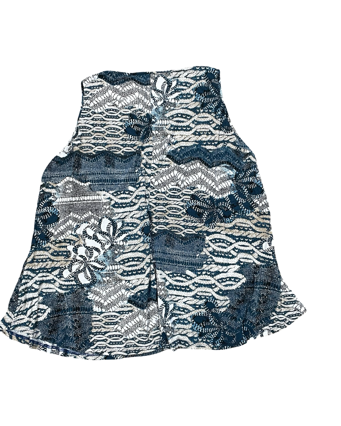 Top Sleeveless By Clothes Mentor In Blue & Tan, Size:3X
