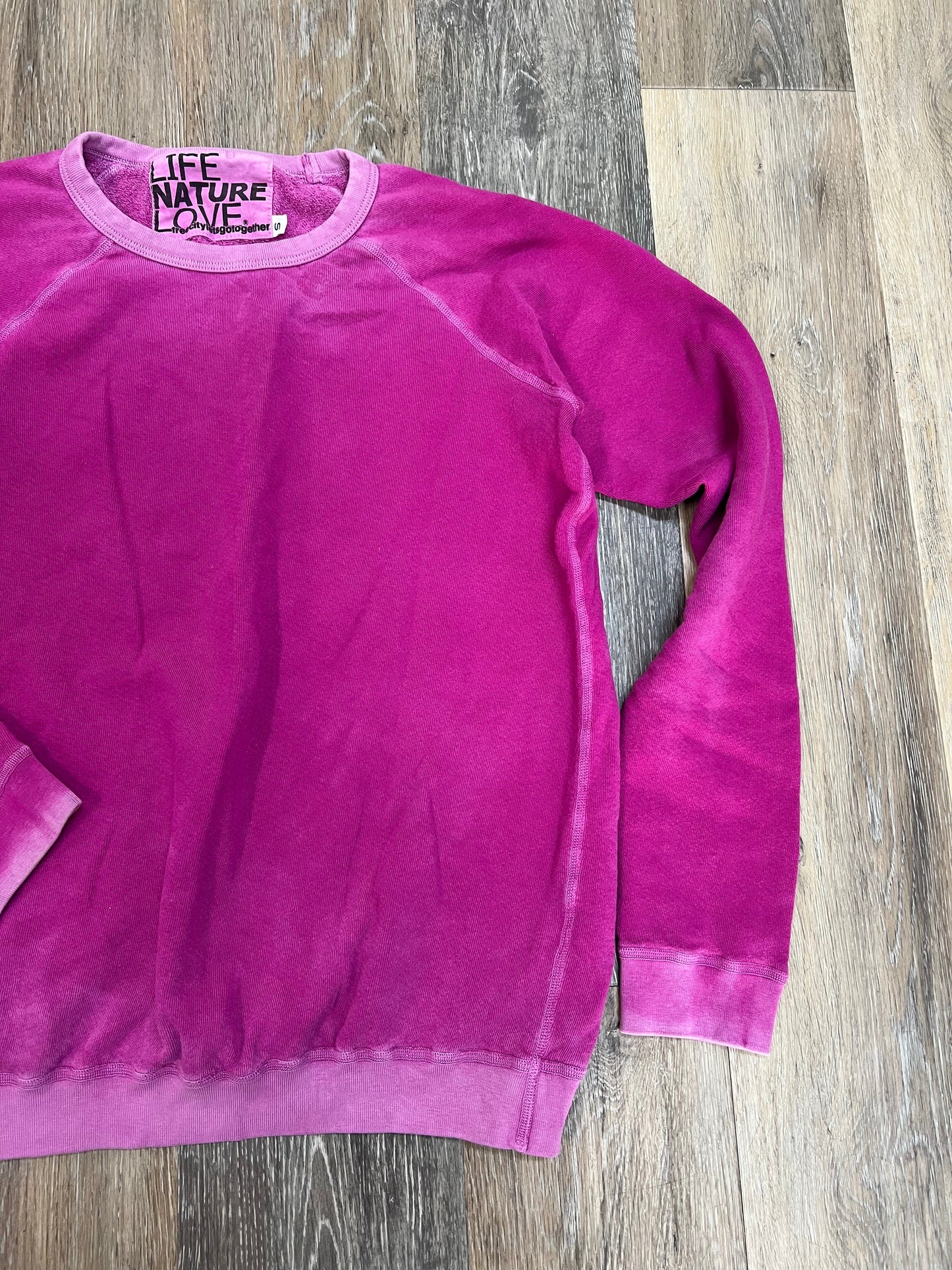Sweatshirt Crewneck By Freecity In Pink, Size: S