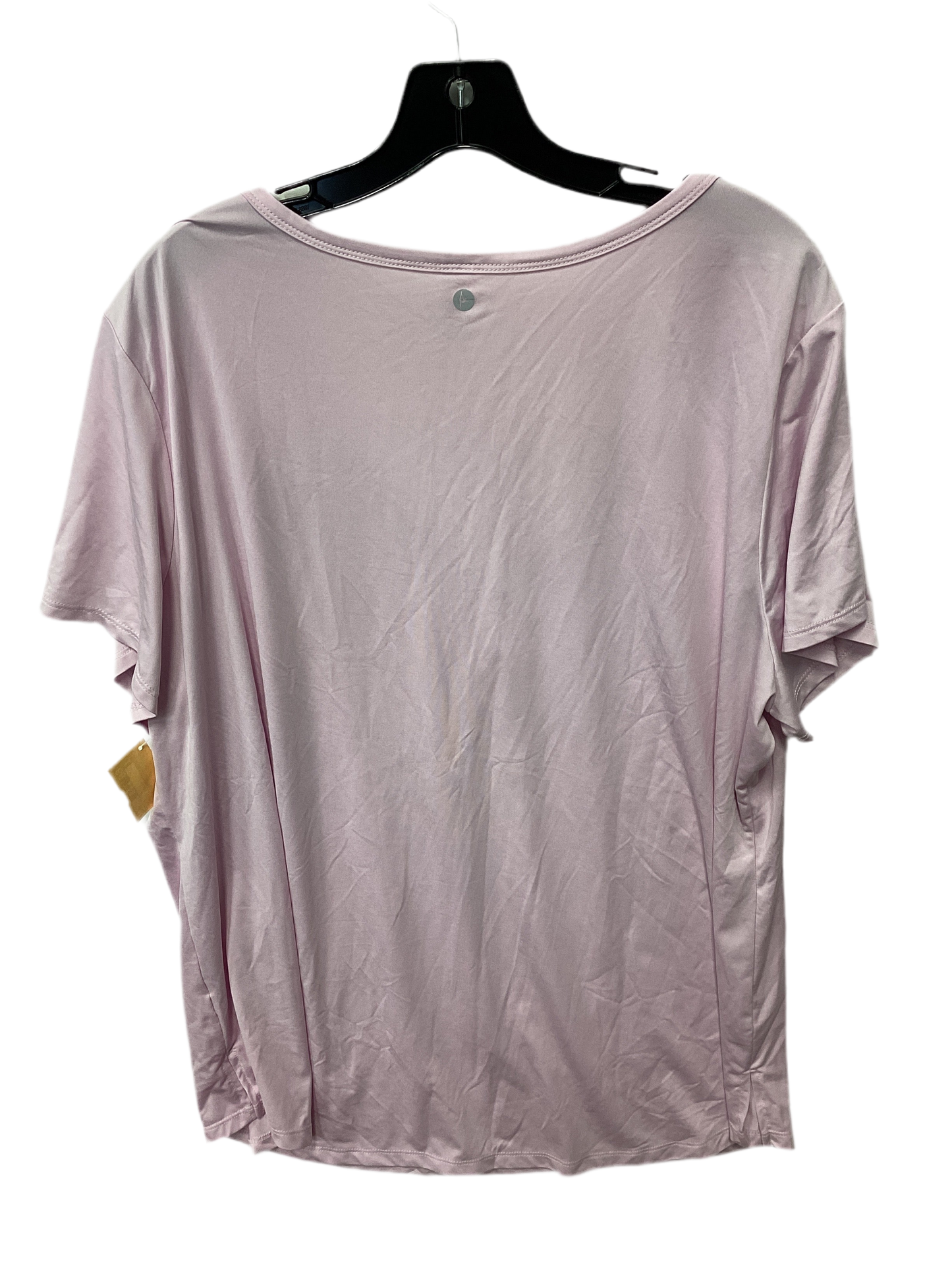 Athletic Top Ss By 90 Degrees By Reflex In Pink, Size:2X