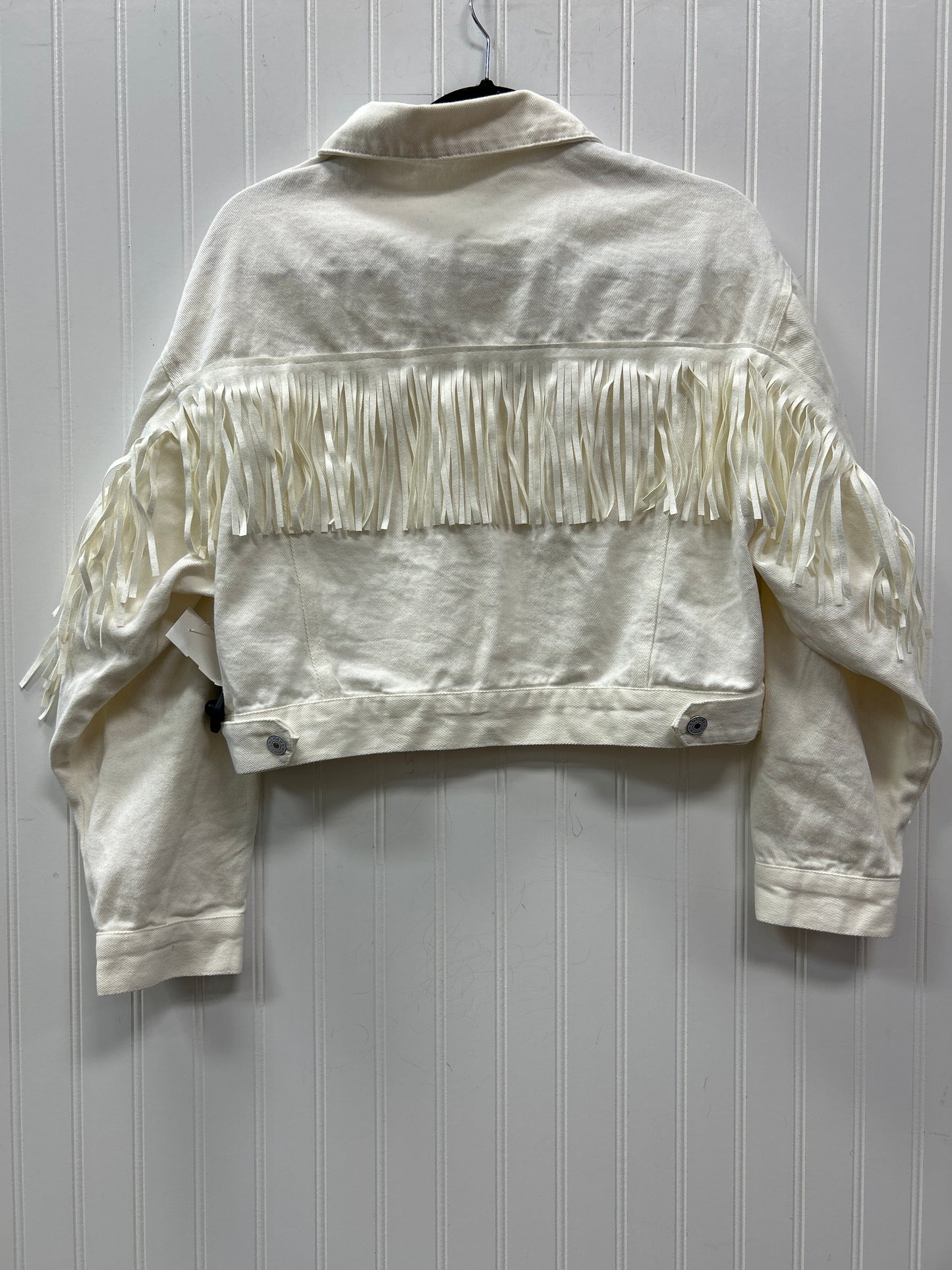 Jacket Denim By Cmc In White, Size:M