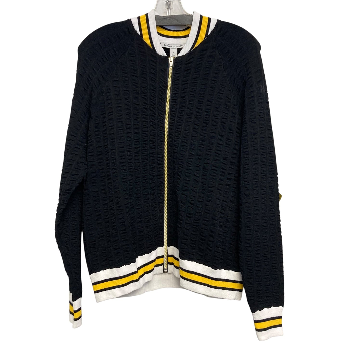 Sweater Cardigan By Autumn Cashmere In Black, Size:S