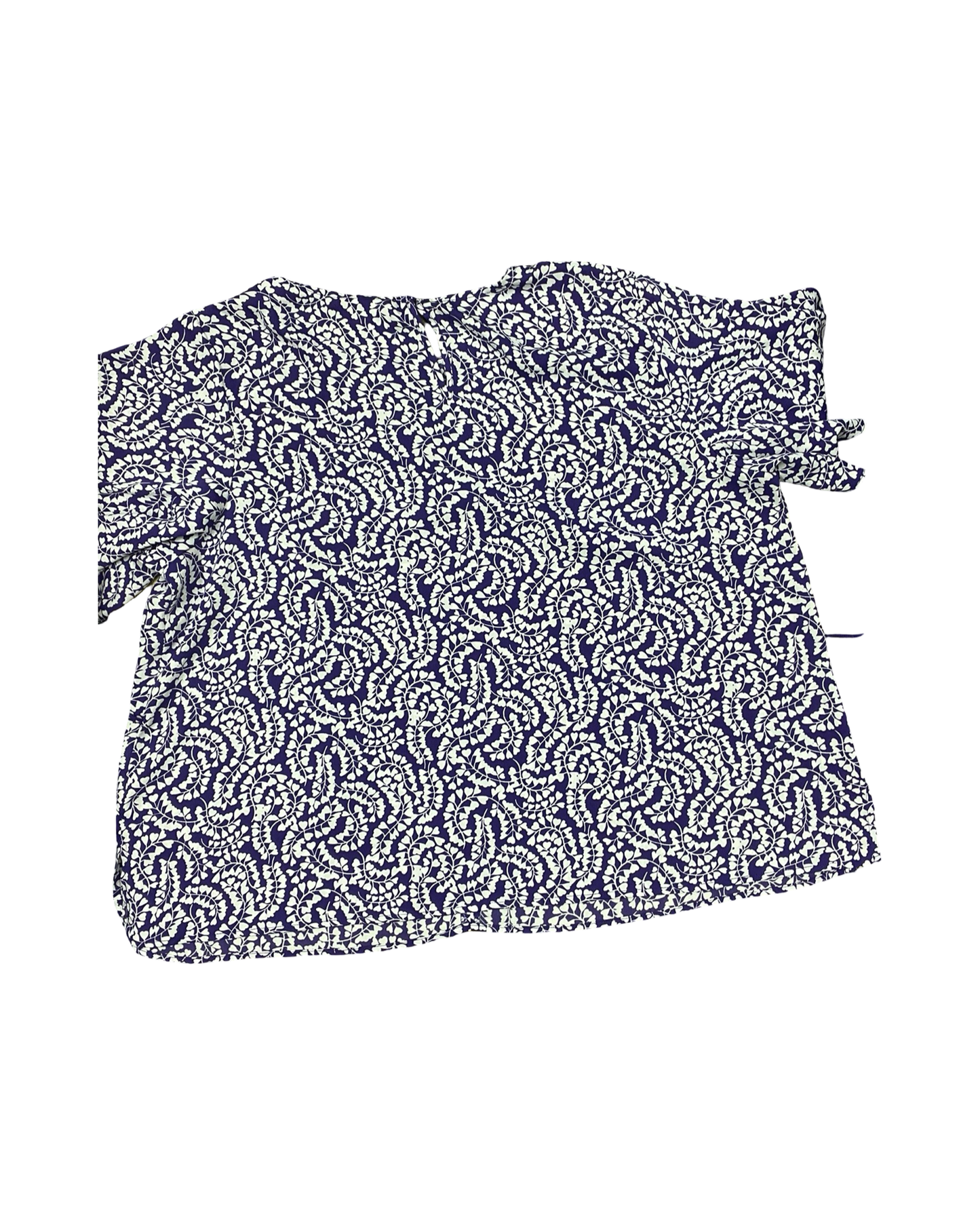 Top Ss By Liz Claiborne In Purple & White, Size:2X